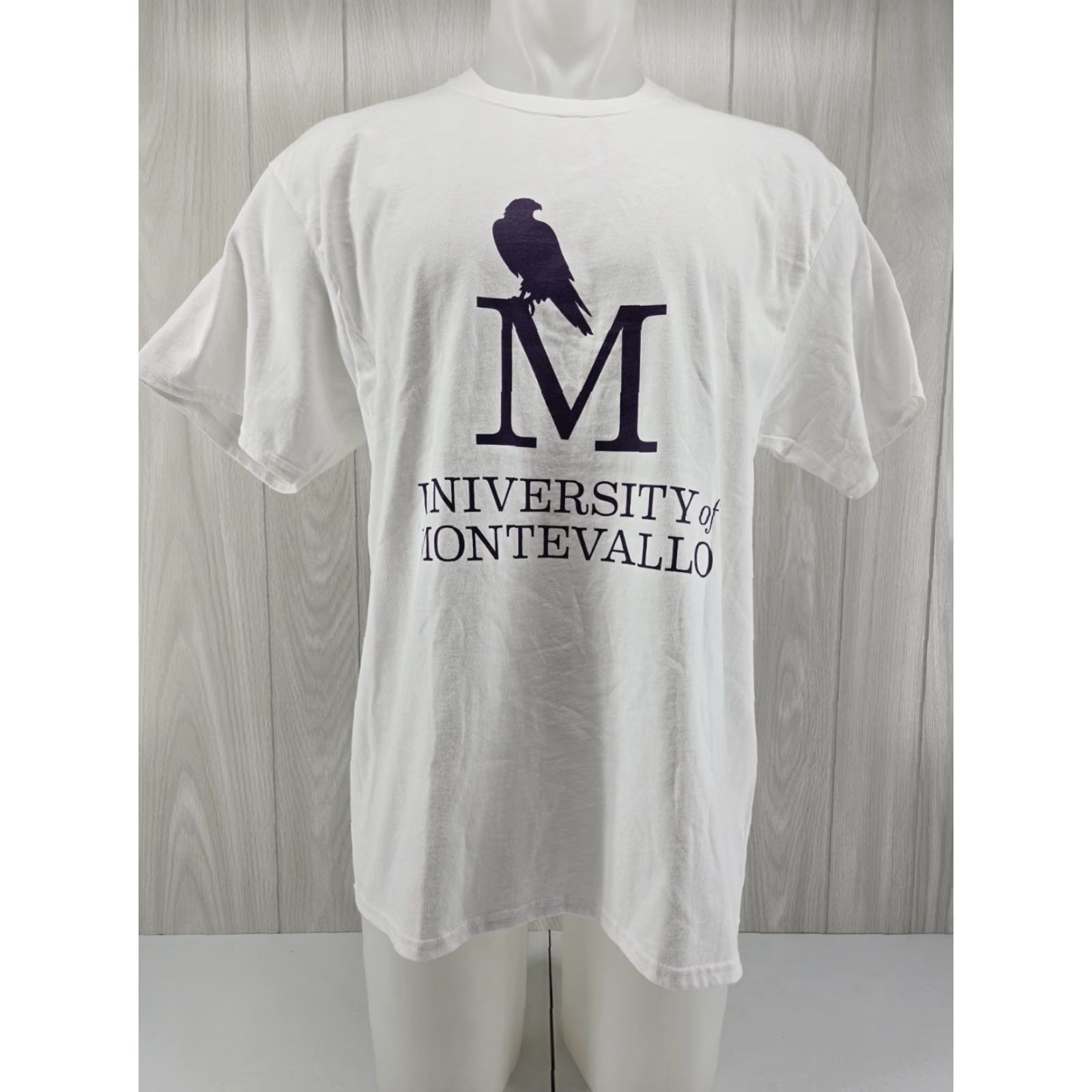 Port & Company University Montevallo Mens Large White T-Shirt Graphic Short Sleeve Size US L / EU 52-54 / 3 - 2 Thumbnail