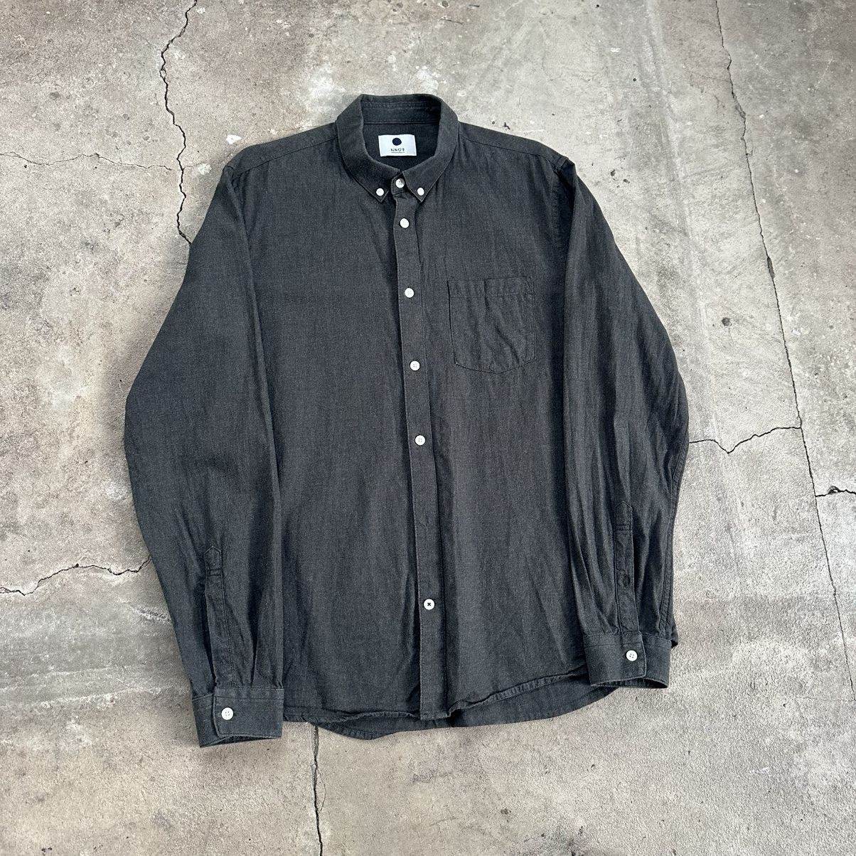 NN07 Band Collar cotton Shirt Size US L / EU 52-54 / 3 - 3 Thumbnail