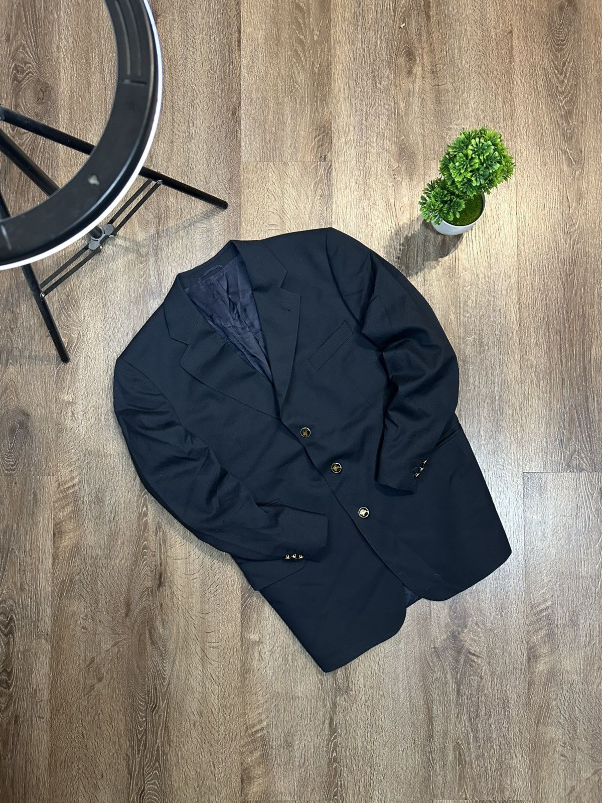 Burberry Burberrys Vintage Wool Blazer Button Men’s Size US 40R Size 40R - 2 Thumbnail