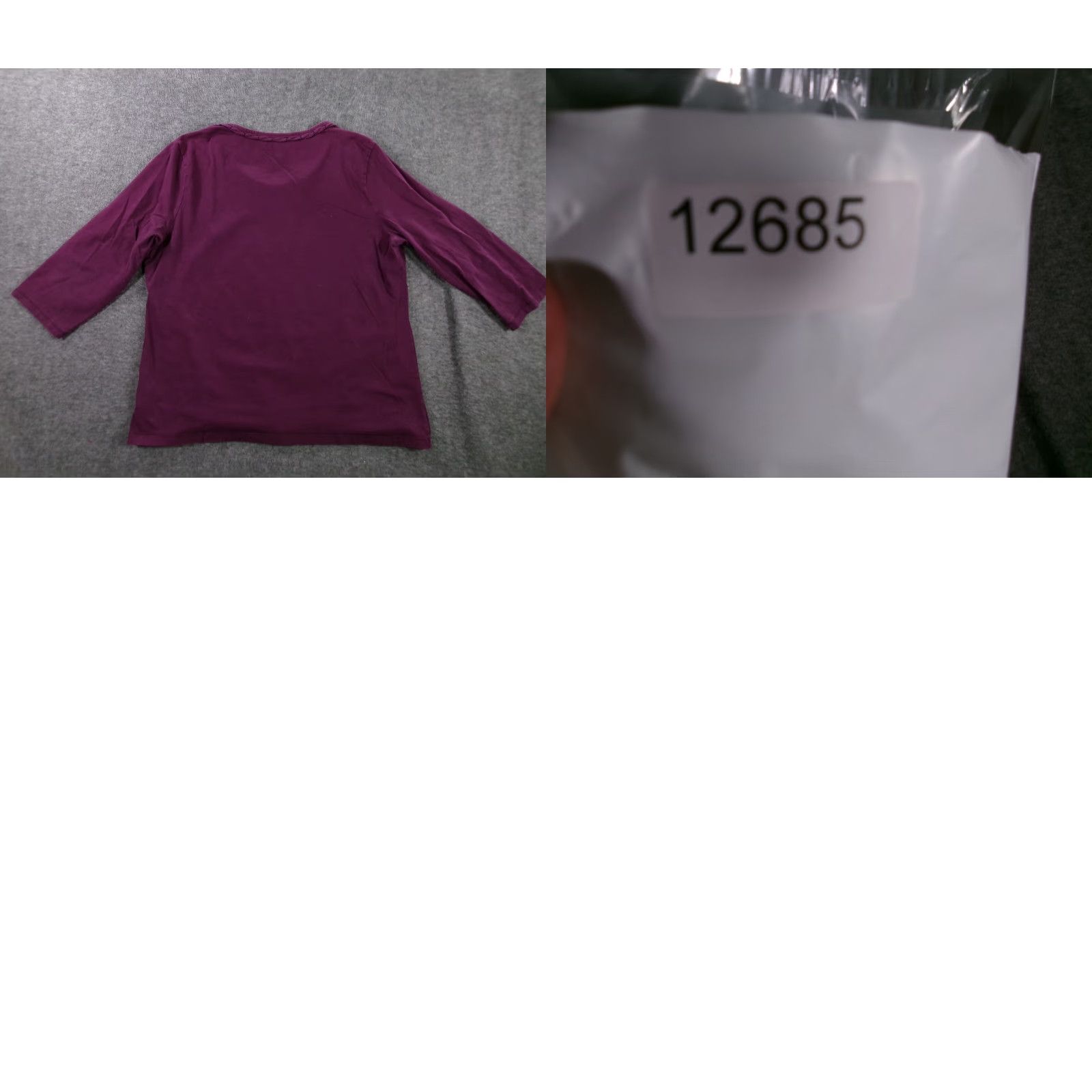 Croft & Barrow Croft Barrow Blouse Top Women XL Purple Base Layer Capsule Everyday Casual Size XL / US 12-14 / IT 48-50 - 8 Thumbnail
