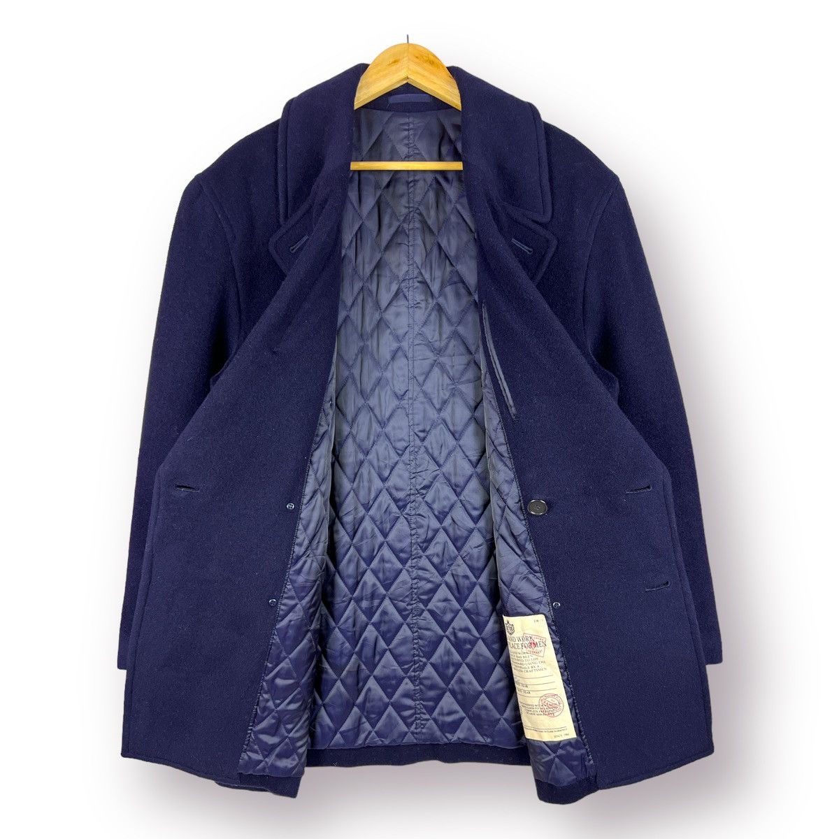 PPFM 🔥 VTG PPFM MANIC USN FW1 WOOL DOUBLE BREAST OVERCOAT JACKET Size US L / EU 52-54 / 3 - 6 Thumbnail