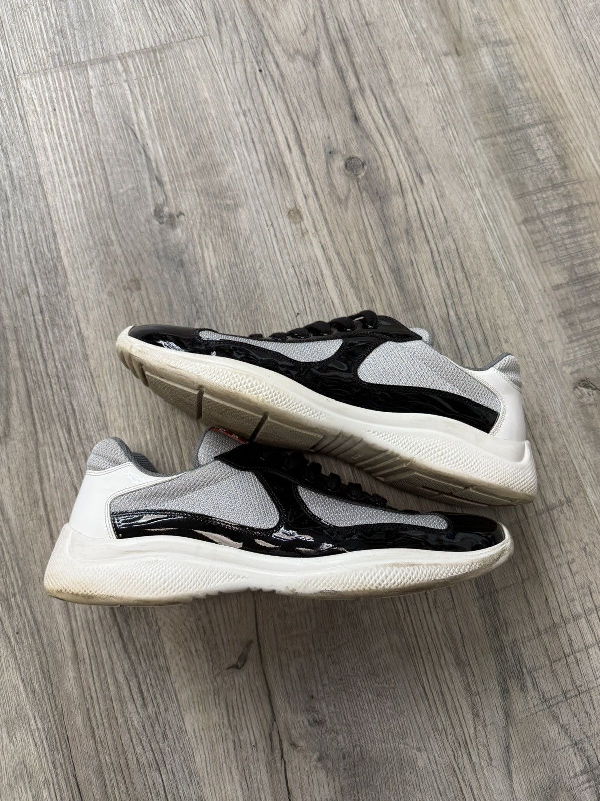 Prada Prada Cup Sneakers- Black/Grey/White Size US 12 / EU 45 - 3 Thumbnail