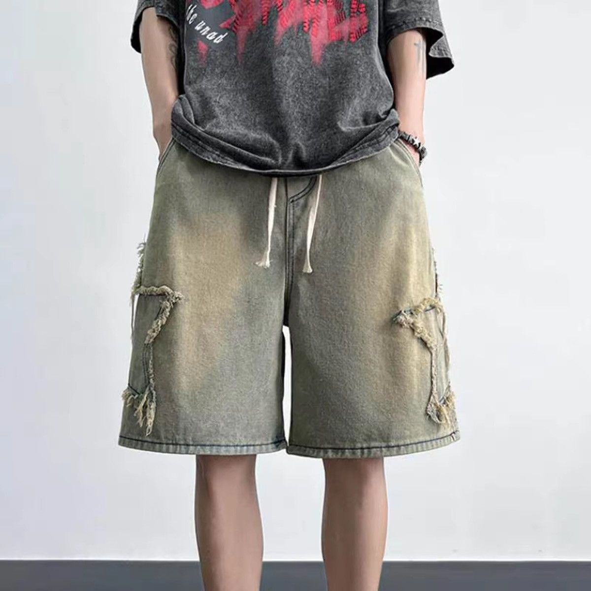Japanese Brand Stat Denim Short Pant Size US 34 / EU 50 - 1 Thumbnail