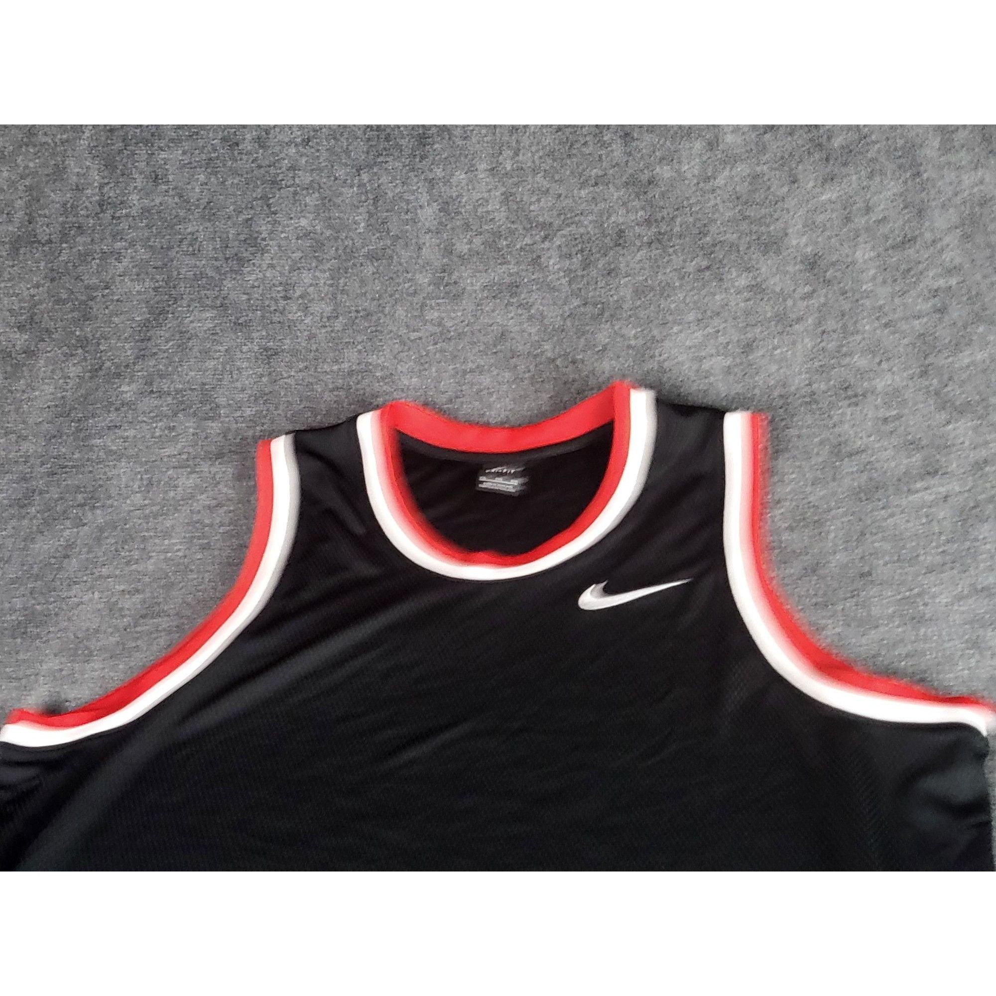Nike Nike Dri-Fit Men Sz XXL Sleeveless Black Erkek Jersey Tank T Size US XXL / EU 58 / 5 - 2 Thumbnail
