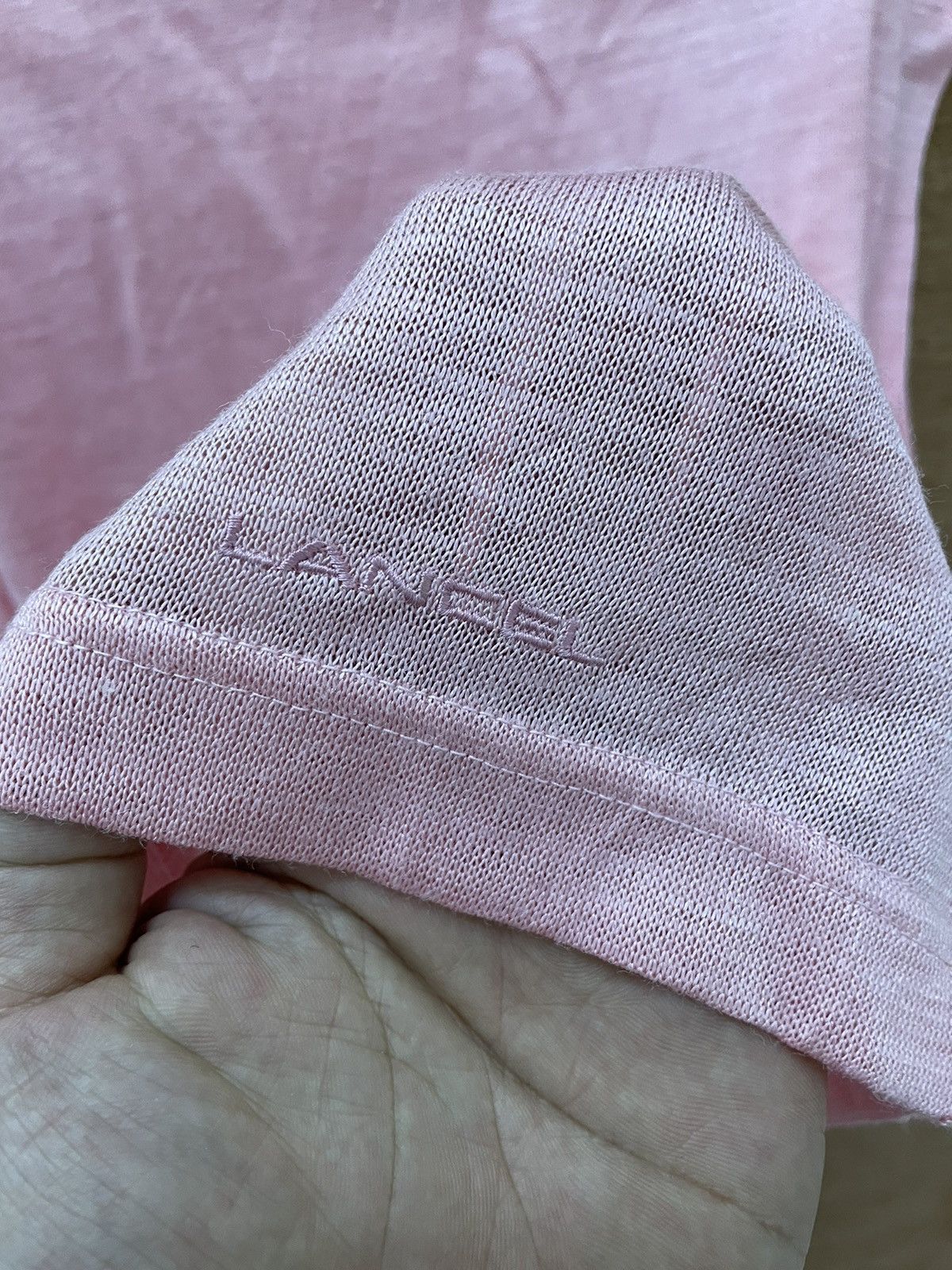 Lancel × Vintage VINTAGE LANCEL PINK CROP TOP Size M / US 6-8 / IT 42-44 - 3 Thumbnail