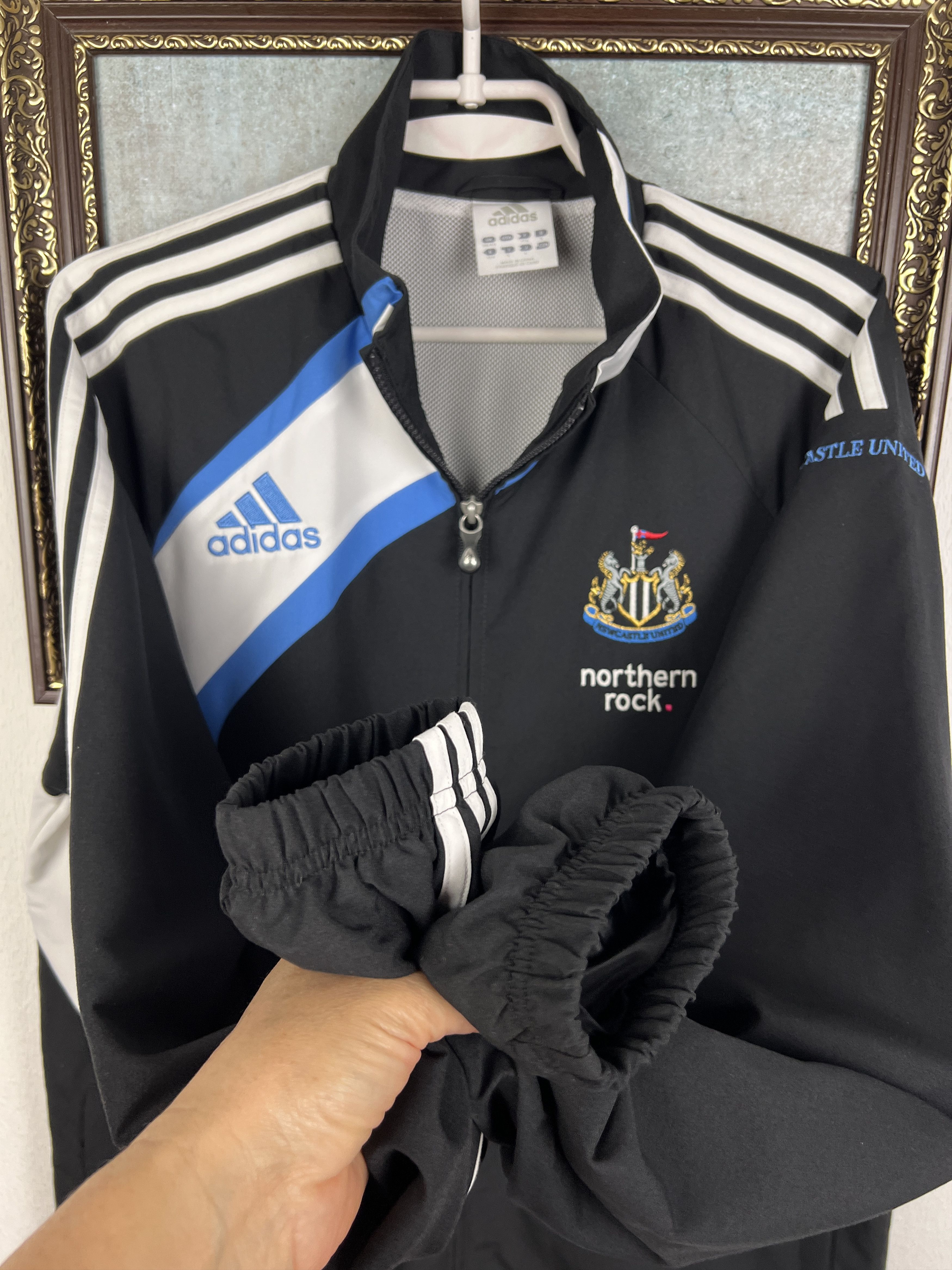 Adidas Vintage Newcastle United Football Jacket Soccer Track Top Size US M / EU 48-50 / 2 - 7 Thumbnail