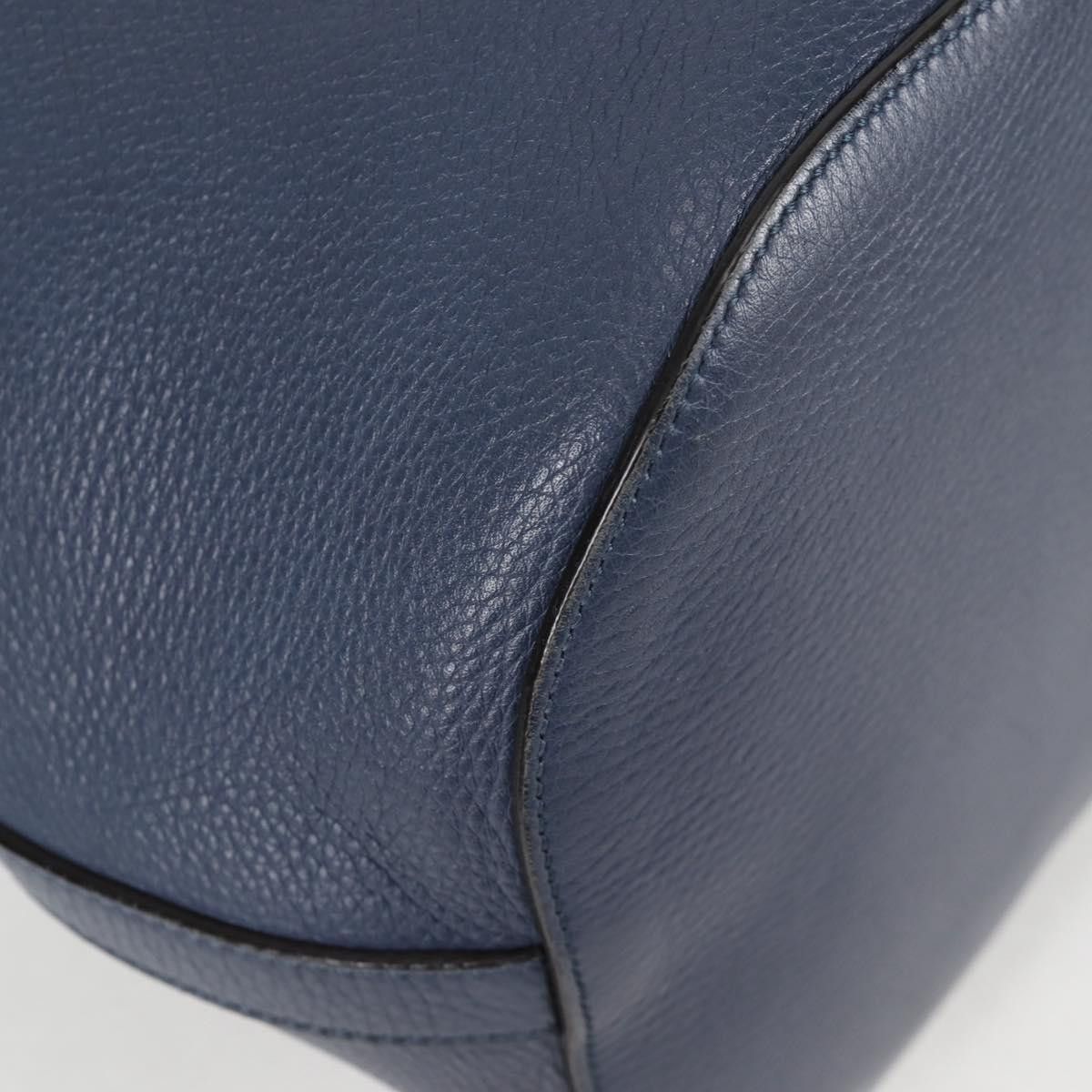 Gucci GUCCI Bamboo Hand Bag Leather Blue Gold Size ONE SIZE - 10 Thumbnail
