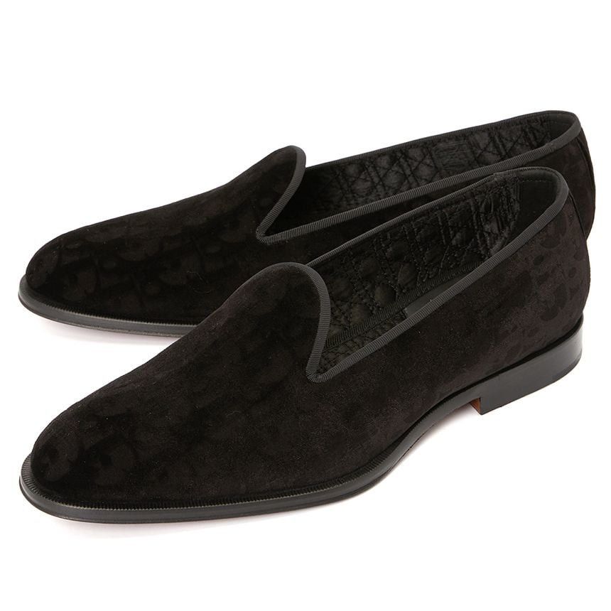 Dior o1mle0326 Timeless Slippers Do Velvet Shoes in Black Size US 7 / EU 40 - 2 Thumbnail