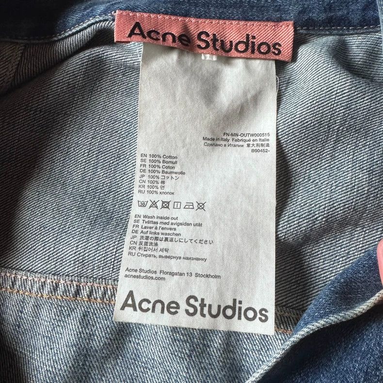 Acne Studios acne studios Blue denim jacket 2502-Nextarrow Size US S / EU 44-46 / 1 - 3 Thumbnail
