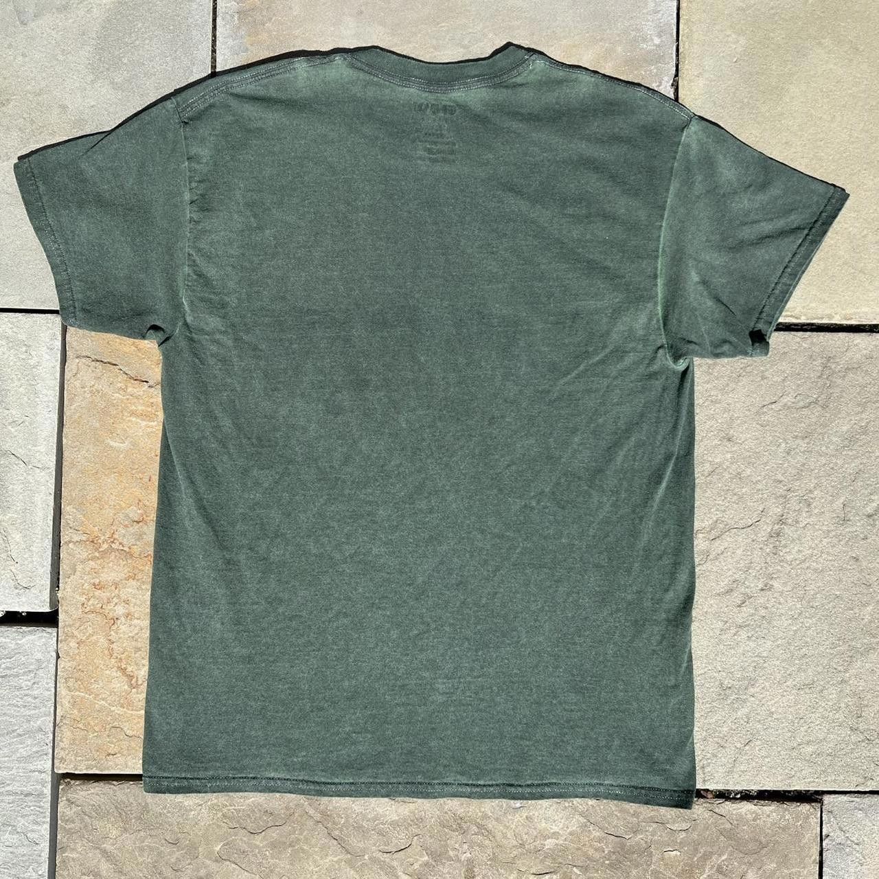 Gildan New Reworked Overdyed Dark Green Garment Dyed T-Shirt Size US M / EU 48-50 / 2 - 4 Thumbnail