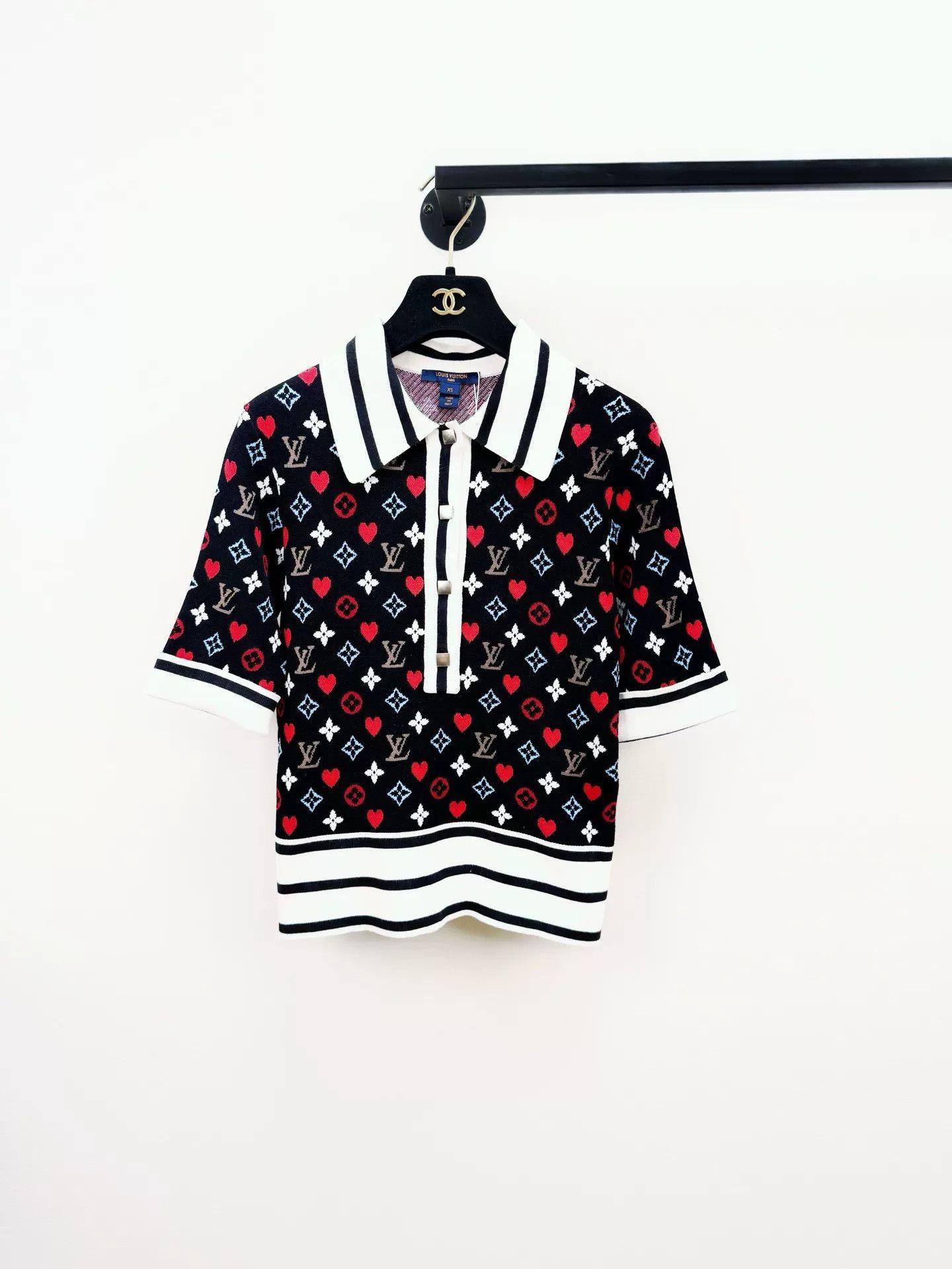 Louis Vuitton Louis Vuitton Poker Print Knit Polo Size US XS / EU 42 / 0 - 1 Thumbnail