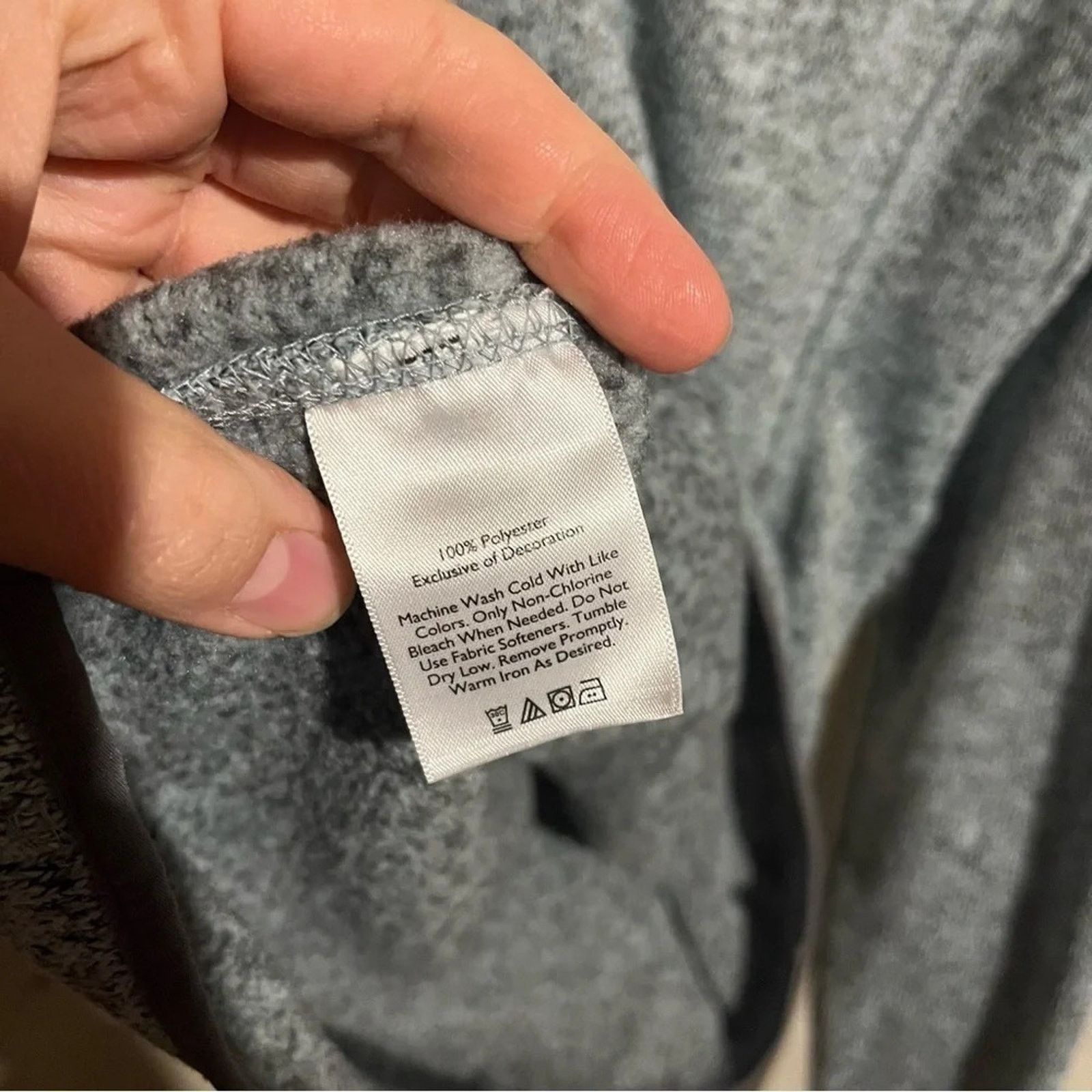 Eddie Bauer Eddie Bauer sz L Fleece Pullover Grey Blue Heather Size L / US 10 / IT 46 - 6 Thumbnail
