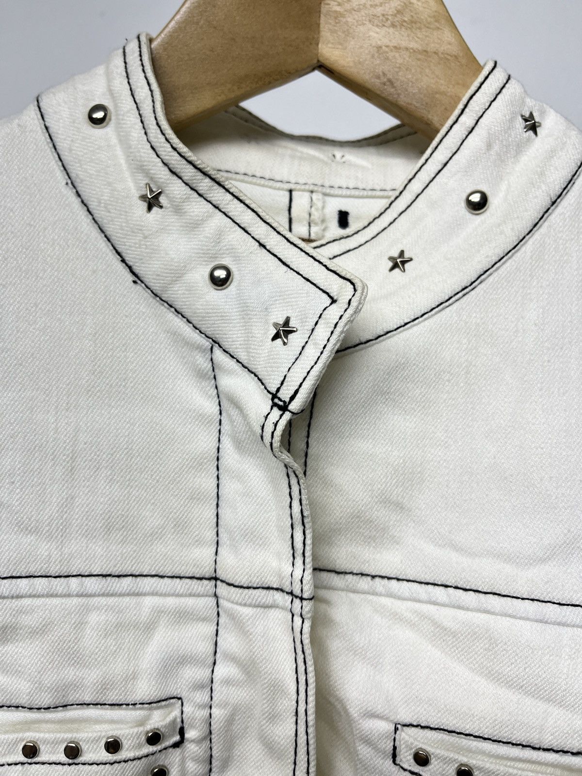 14th Addiction Celine Kmrii Midas Led Rechwe Style Studded Trucker Jacket Size US S / EU 44-46 / 1 - 4 Thumbnail