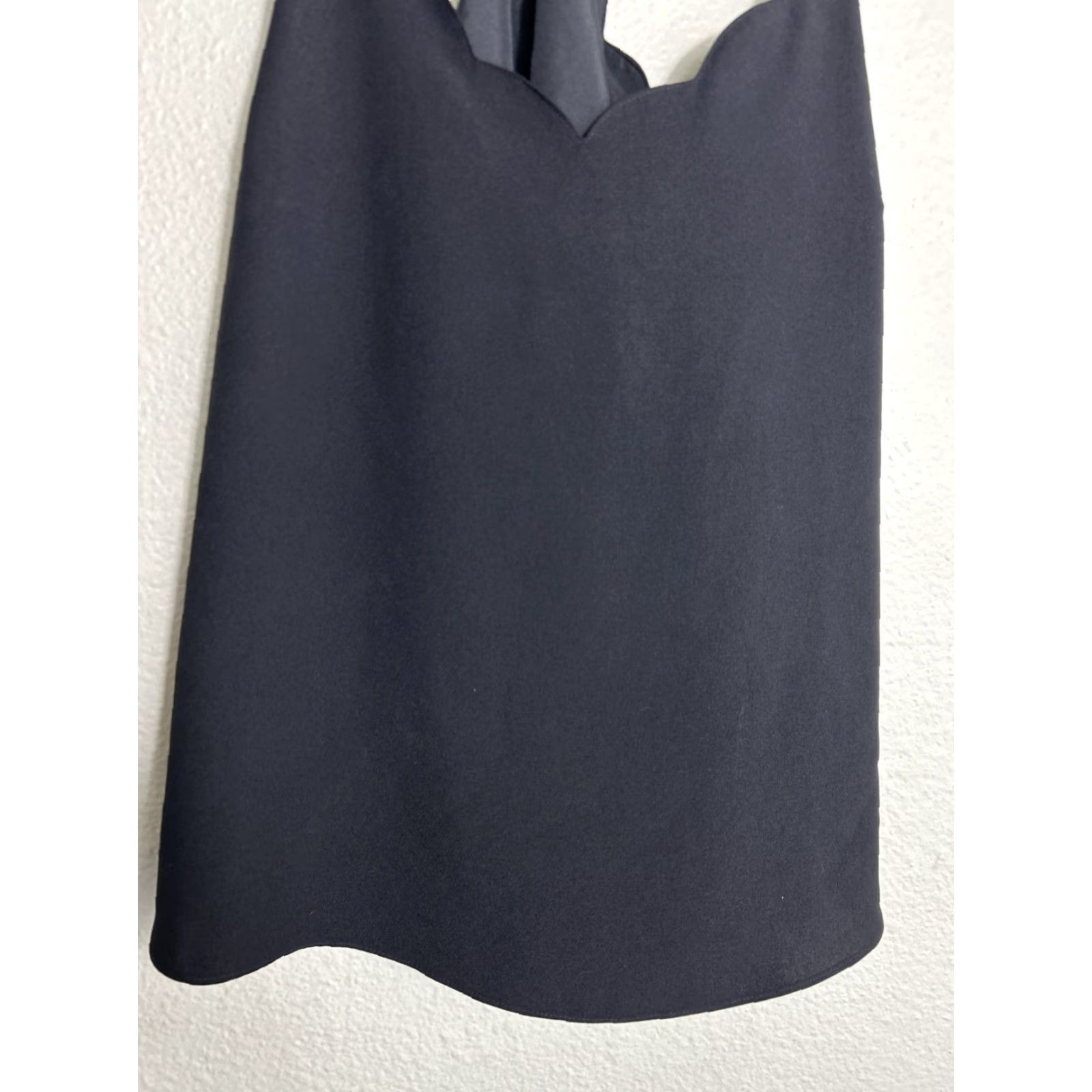 J.Crew J.CREW Cami Top Women 10 Black Scalloped Racerback Lined Tank G3367 Size L / US 10 / IT 46 - 5 Thumbnail