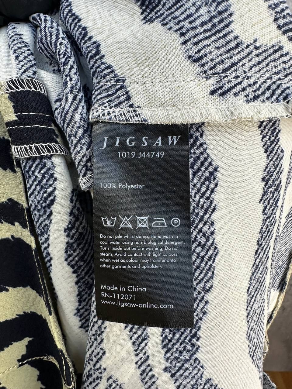 Jigsaw NWT Jigsaw Zebra Ikat Maxi Dress Khaki Women's Size UK 10 Size M / US 6-8 / IT 42-44 - 14 Thumbnail