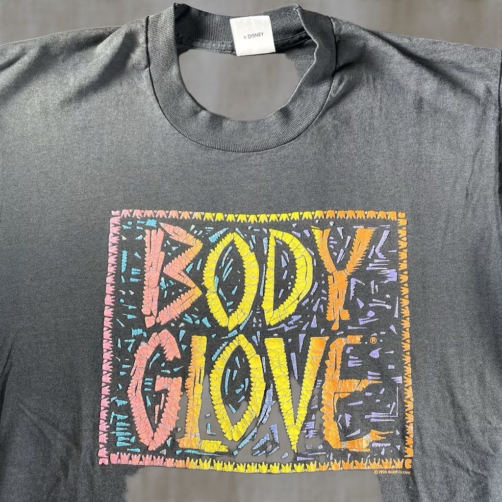 Disney VINTAGE Body Glove Shirt Mens L Black 90s Disney Cotton Crew Neck Short Sleeve 3D Textured Size US L / EU 52-54 / 3 - 1 Thumbnail