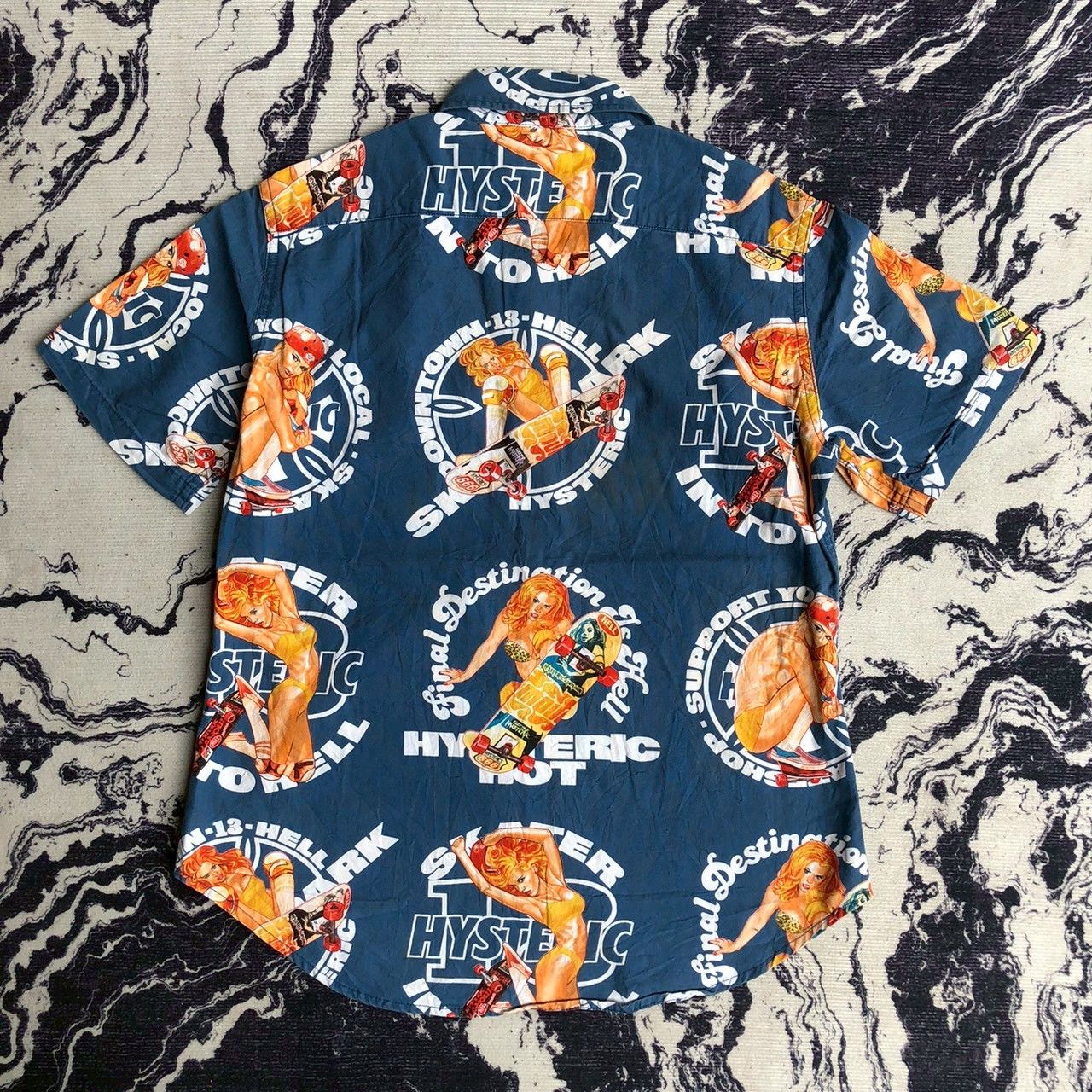 Hysteric Glamour Vintage Y2K Hysteric Glamour All-Over Graphic Shirt Size US S / EU 44-46 / 1 - 3 Thumbnail