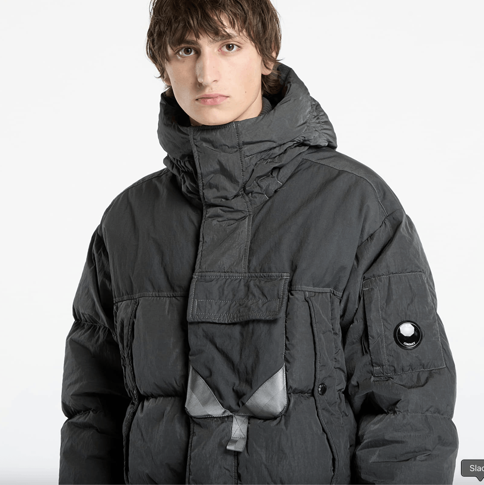 C.P. Company Eco Chrome-E Google Jacket (Dark Shadow) Size US L / EU 52-54 / 3 - 3 Thumbnail