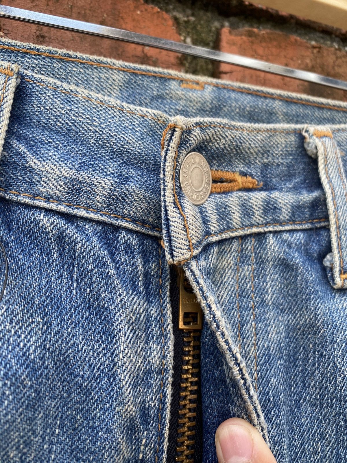 Levi's × Levi's Vintage Clothing × Vintage W28x31 vintage levi's 502xx redline big E distressed Japan Size US 28 / EU 44 - 9 Thumbnail