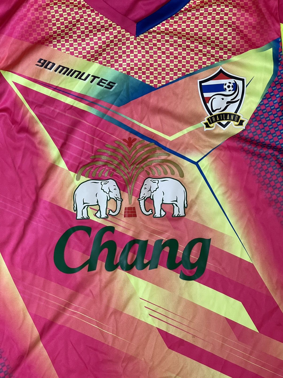 Vintage 90 minutes Thailand 🇹🇭 soccer jersey multicolour Size US M / EU 48-50 / 2 - 4 Thumbnail