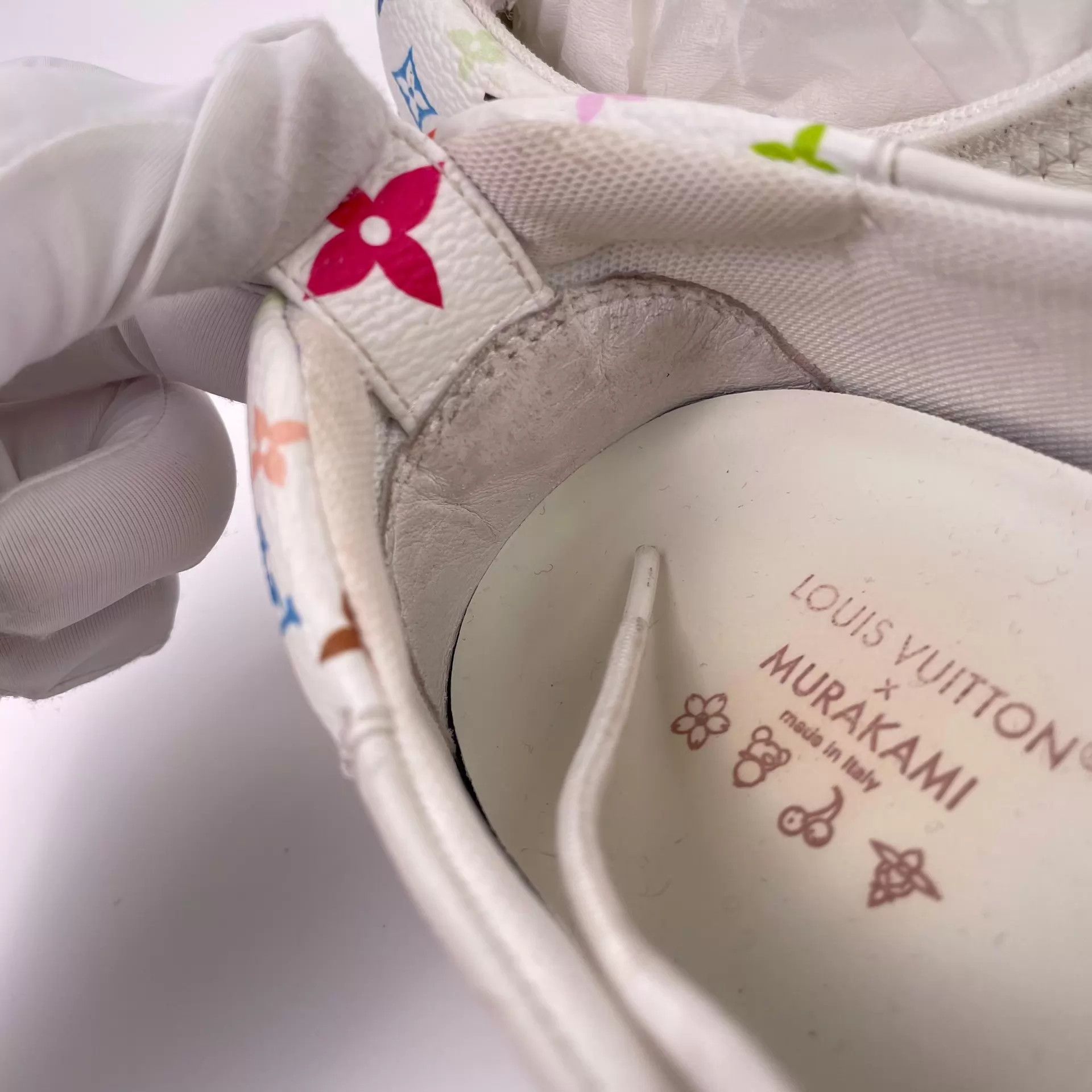 Louis Vuitton LV x Murakami Women's White Tricolor Shoes Size 38 Size US 7.5 / IT 37.5 - 9 Thumbnail