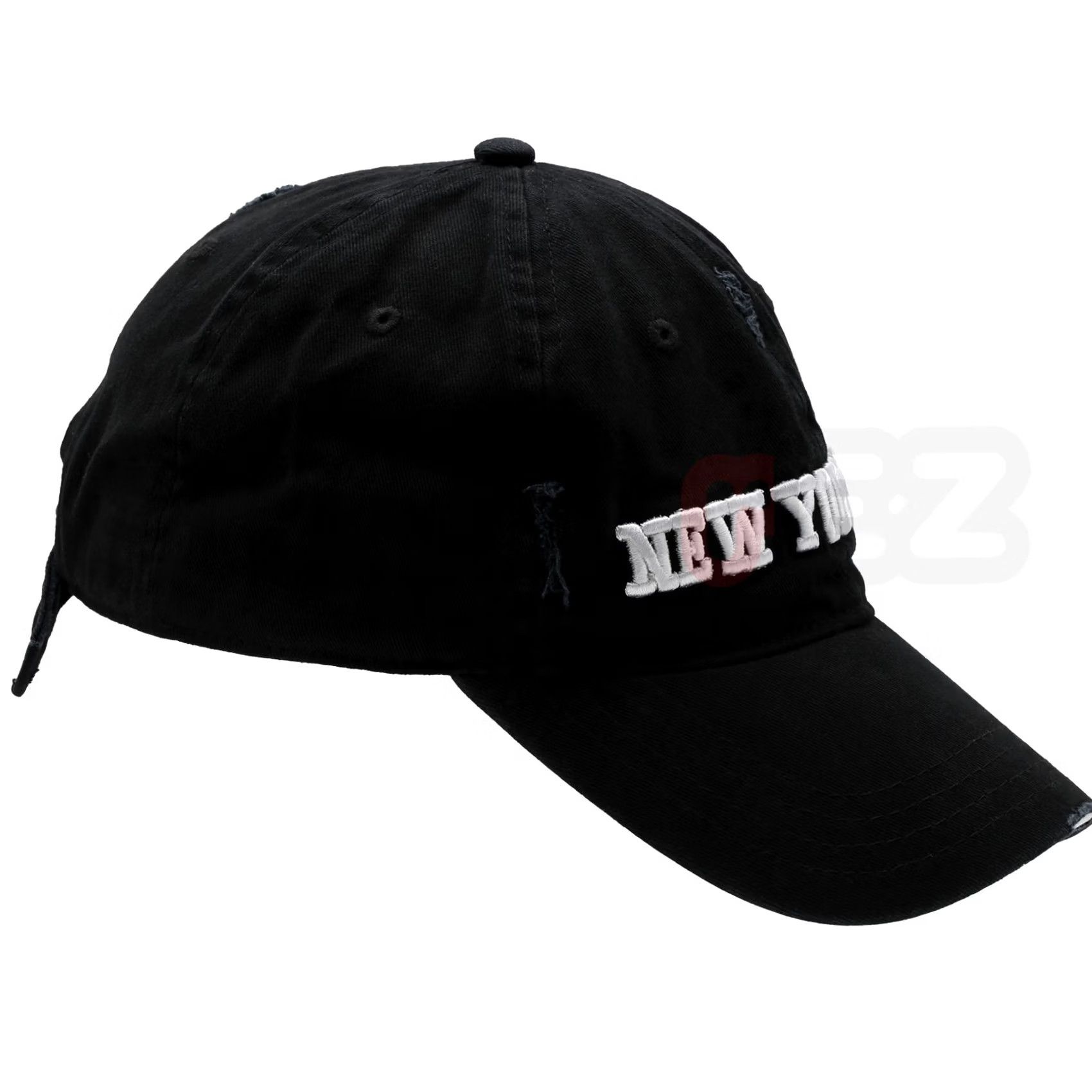 Steve Madden VINTAGE Steve Madden NWT MH-185NY Distressed New York City Strapback Dad Baseball Cap Size ONE SIZE - 5 Thumbnail