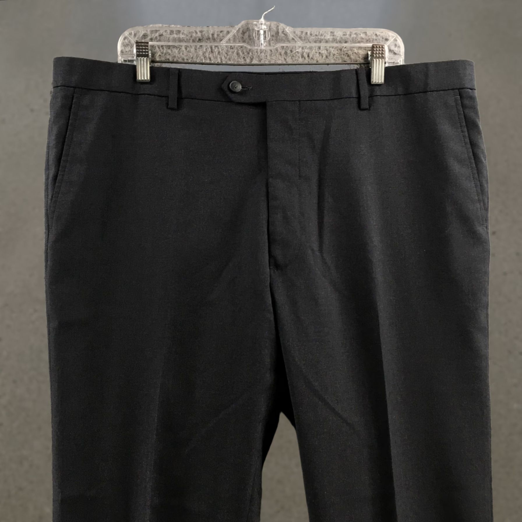 Kenneth Cole Kenneth Cole Dress Pants Mens 42 Gray Wool Blend Mid Rise Flat Front Casual Zip Size US 42 / EU 58 - 1 Thumbnail