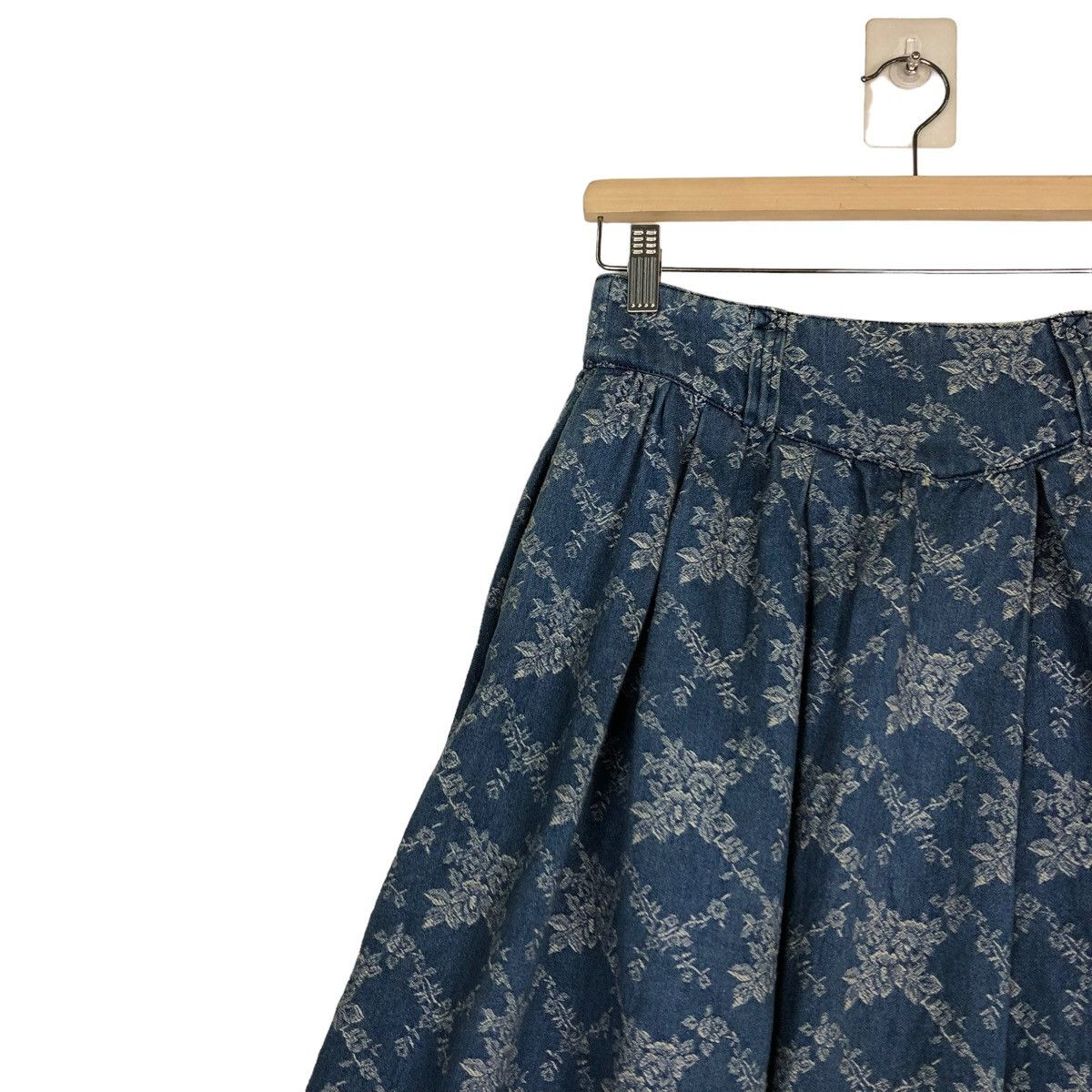 Hysteric Glamour 🔥VINTAGE INDIGO BLUE BLUE JAPAN SKIRT FIORUCCI OVERPRINT Size 26" / US 2 / IT 38 - 7 Thumbnail
