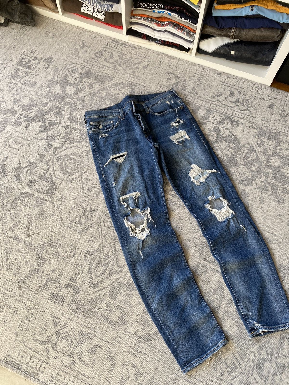 True Religion Vintage True Religion Jeans Slim Distressed Japanese Y2K Size US 34 / EU 50 - 6 Thumbnail