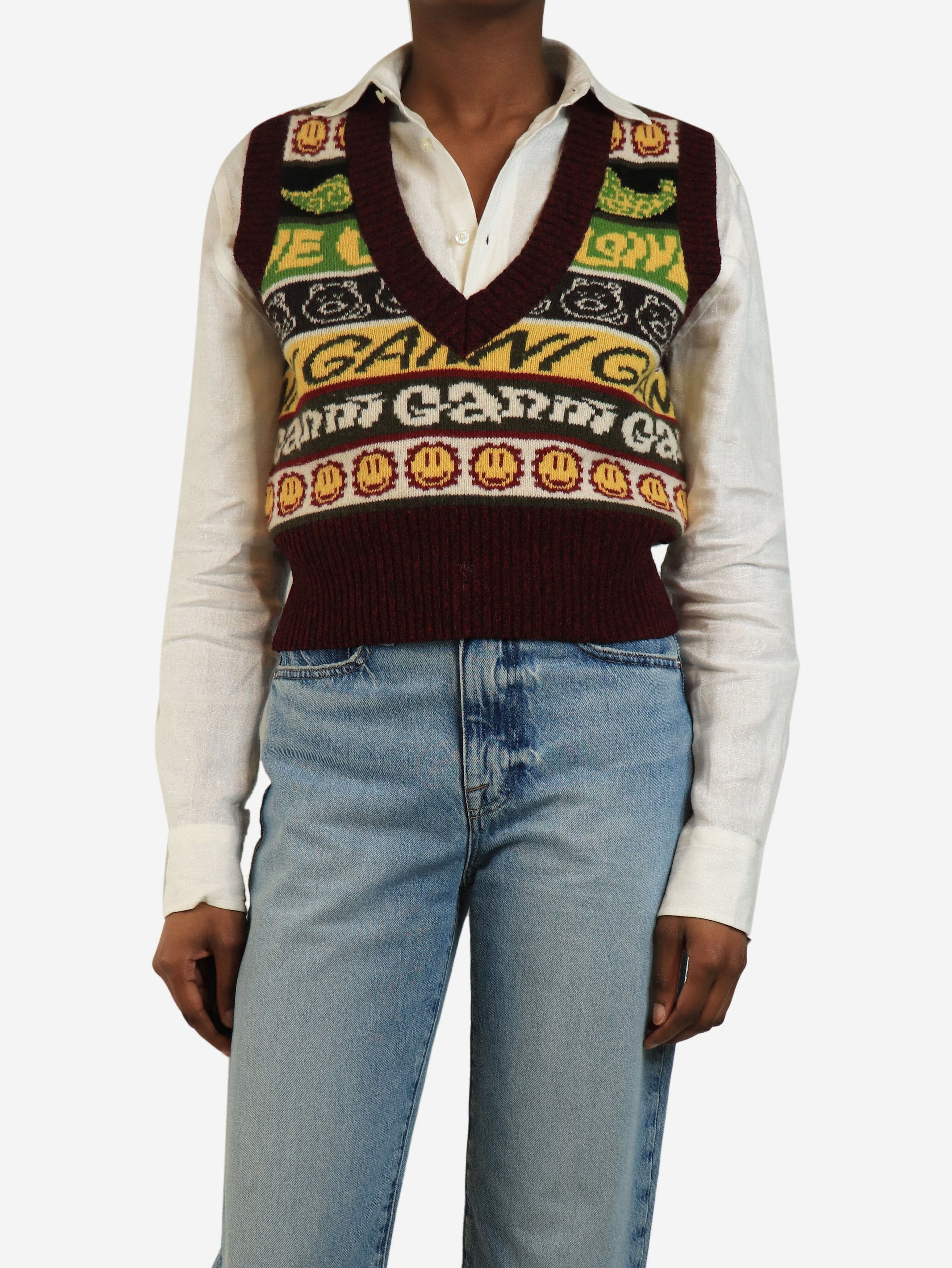 Other Burgundy smiley jumper vest - S Size S / US 4 / IT 40 - 1 Thumbnail