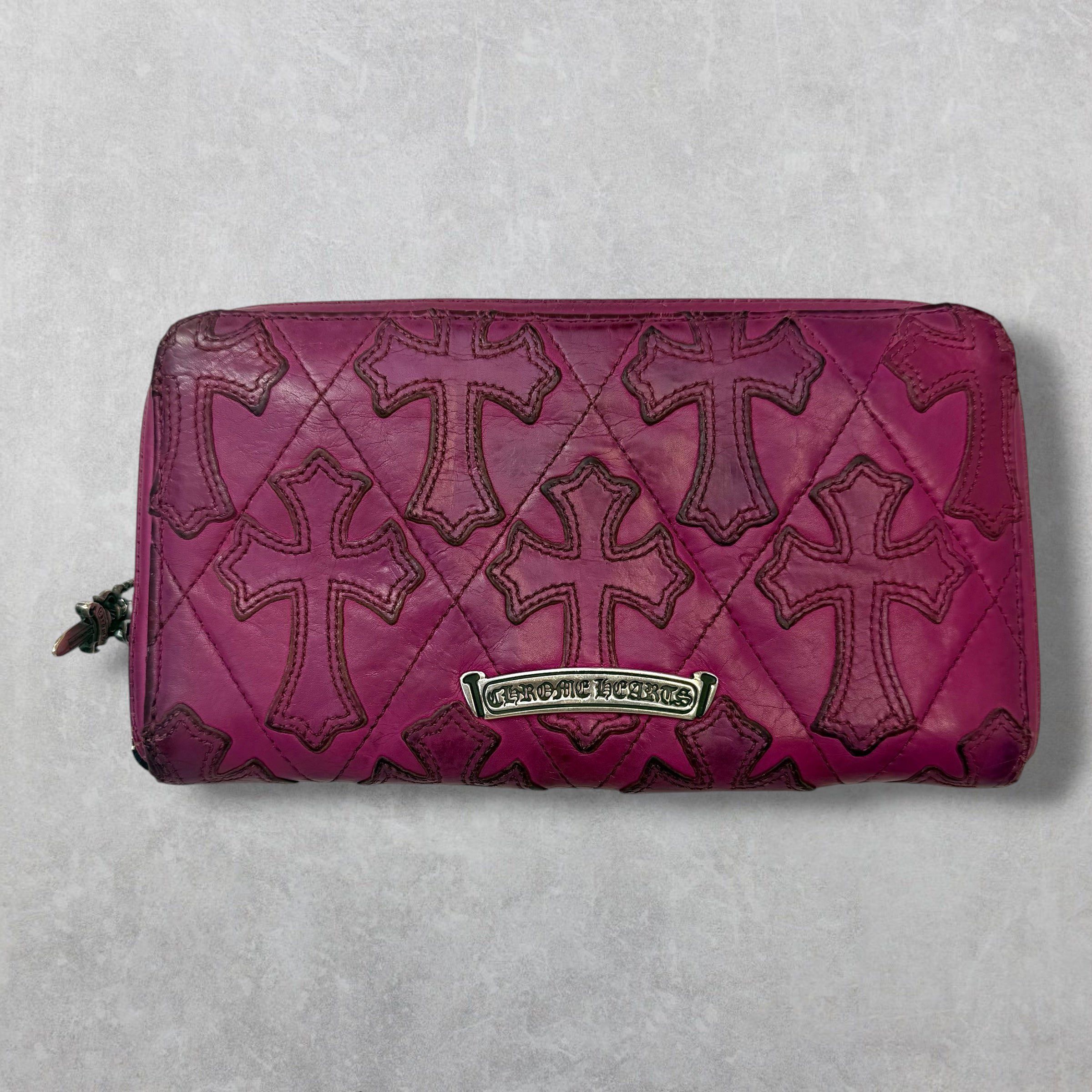 Chrome Hearts Chrome Hearts Pink Cemetery Cross Long Wallet Size ONE SIZE - 2 Thumbnail