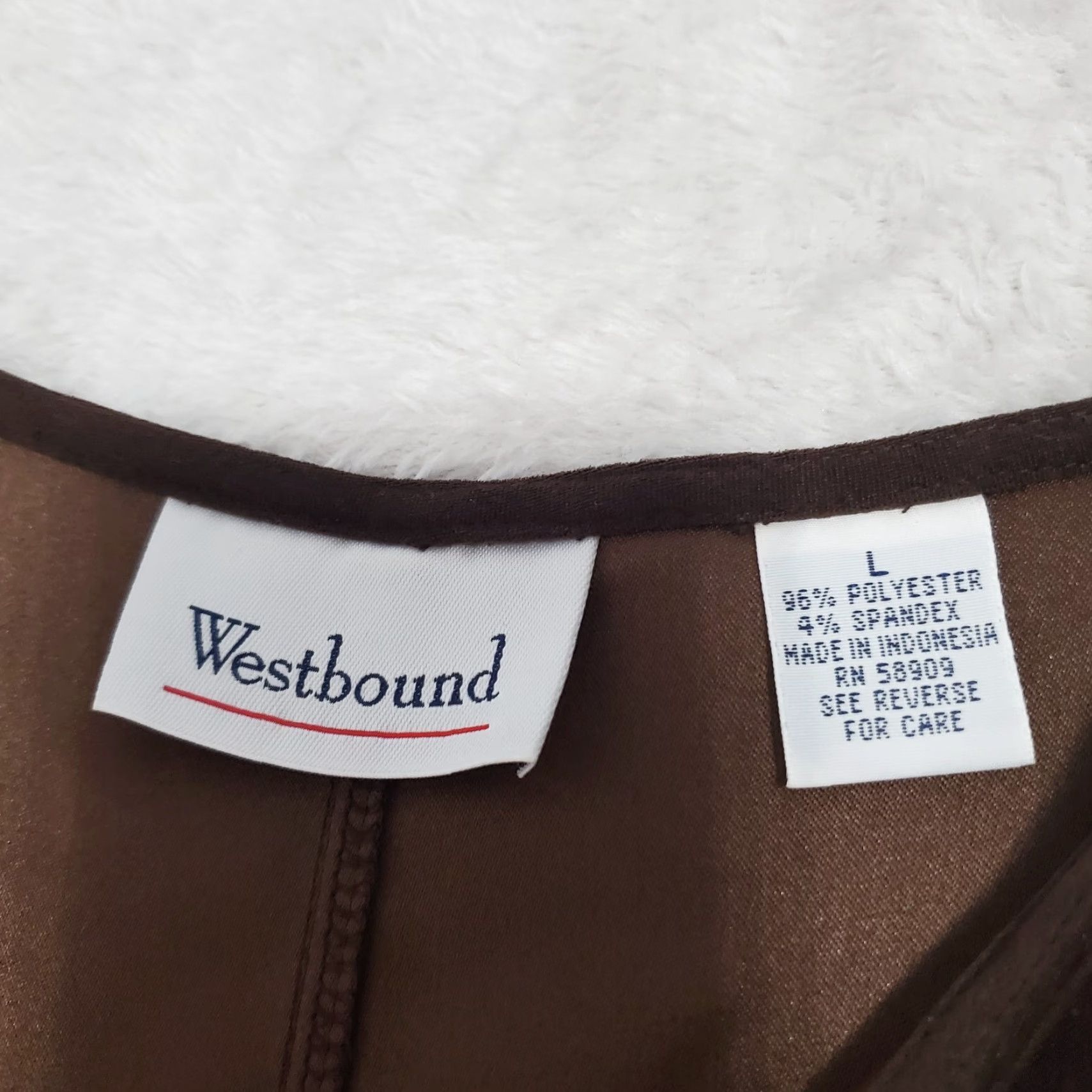 Vintage Westbound Dress Women L Brown Maxi Faux Suede Sleeveless Pockets Western Oversized Bohemian Western Fall Spring Summer Womens Size L / US 10 / IT 46 - 3 Thumbnail