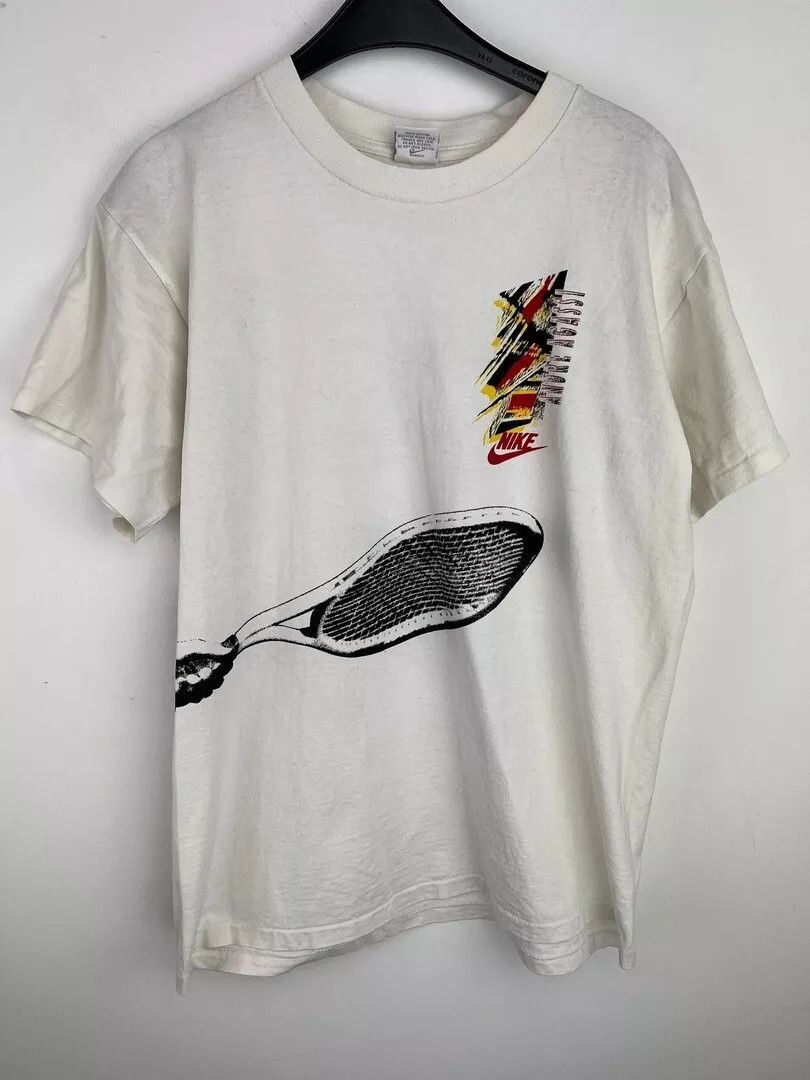 Nike Vintage Nike Andre Agassi T-Shirt Made in USA size L Size US L / EU 52-54 / 3 - 1 Thumbnail