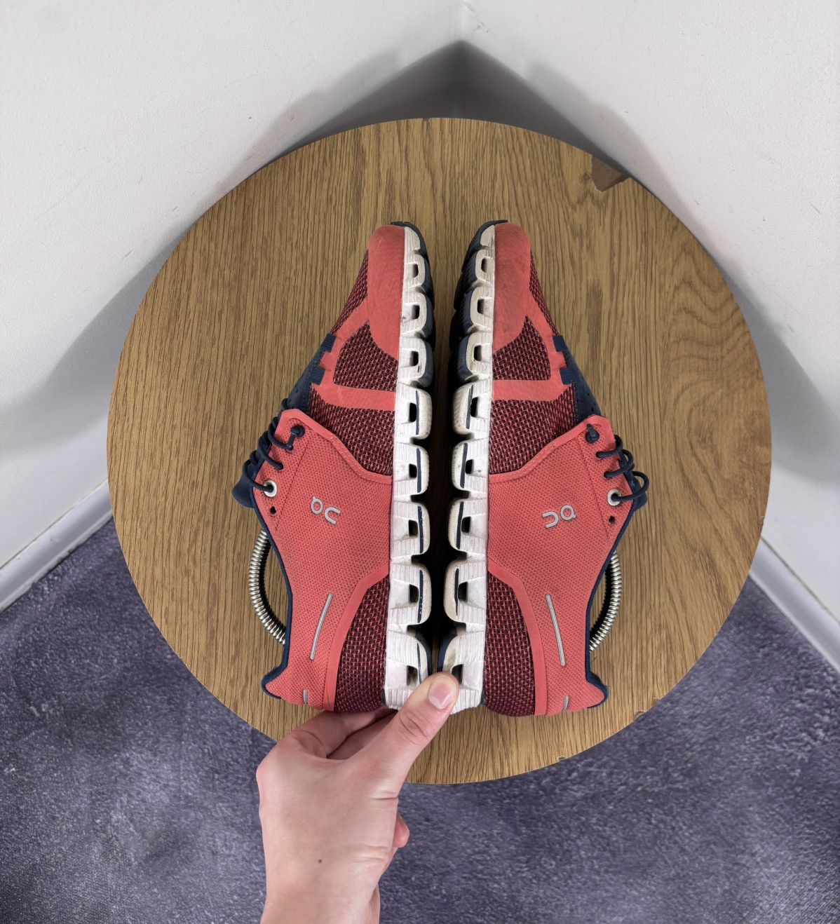 On On Running Cloud Coral/Pacific Women’s Athletic Sneakers Size US 7.5 / IT 37.5 - 16 Thumbnail