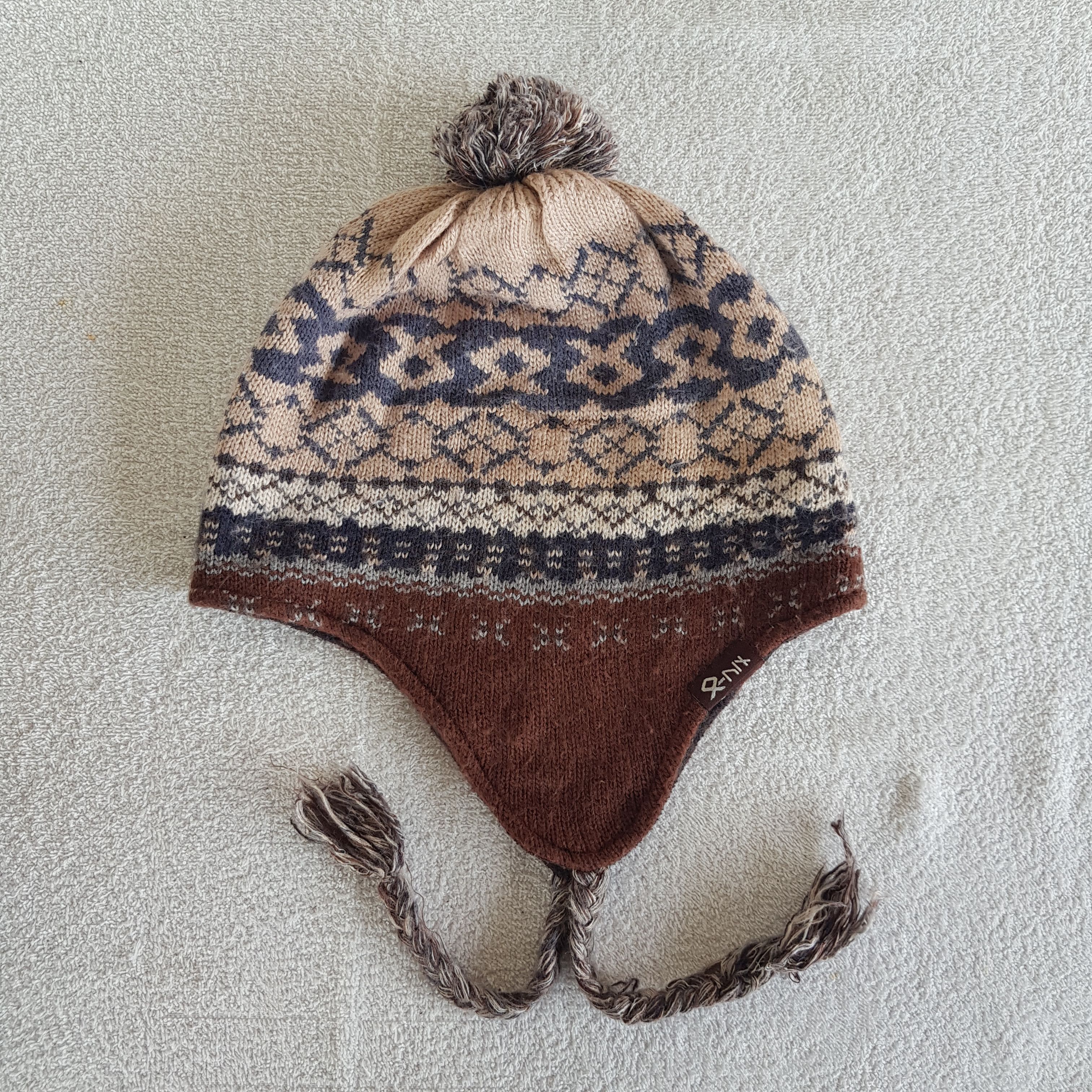 Other Vintage Japanese Earflap Beanie Ribbed Knit Snow Caps Hats. Size ONE SIZE - 5 Thumbnail