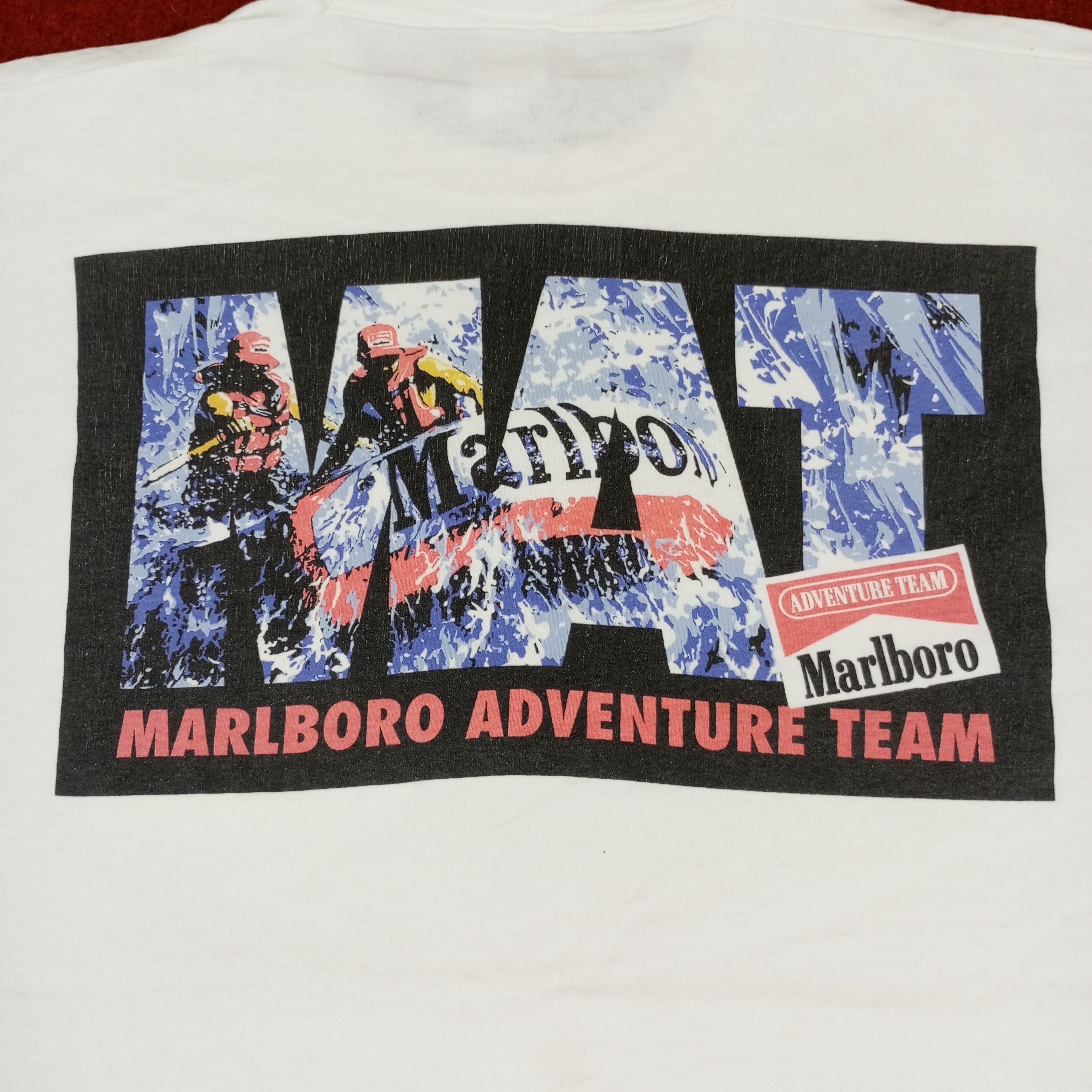 Marlboro × Vintage Marlboro Adventure Team Pocket Vintage Distressed Tshirt Size US XL / EU 56 / 4 - 2 Thumbnail