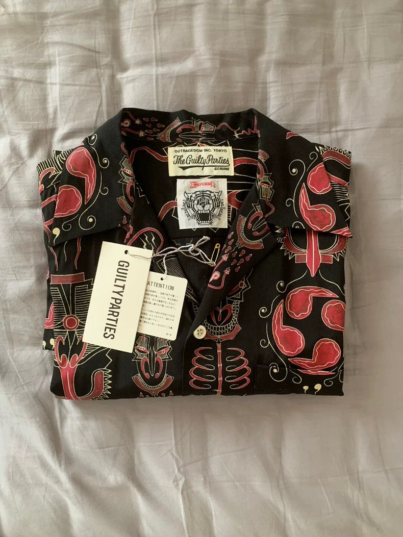 Wacko Maria Wacko Maria Wolf’s Head Short Sleeve Shirt with Blood Whee Size US M / EU 48-50 / 2 - 2 Thumbnail