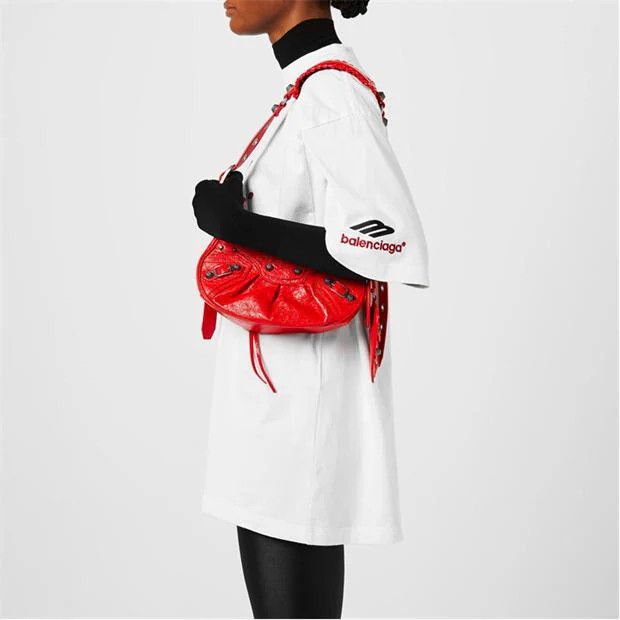 Balenciaga o1g2r1mq0924 Size: OS / Small Shoulder Bag in Red Size ONE SIZE - 5 Thumbnail