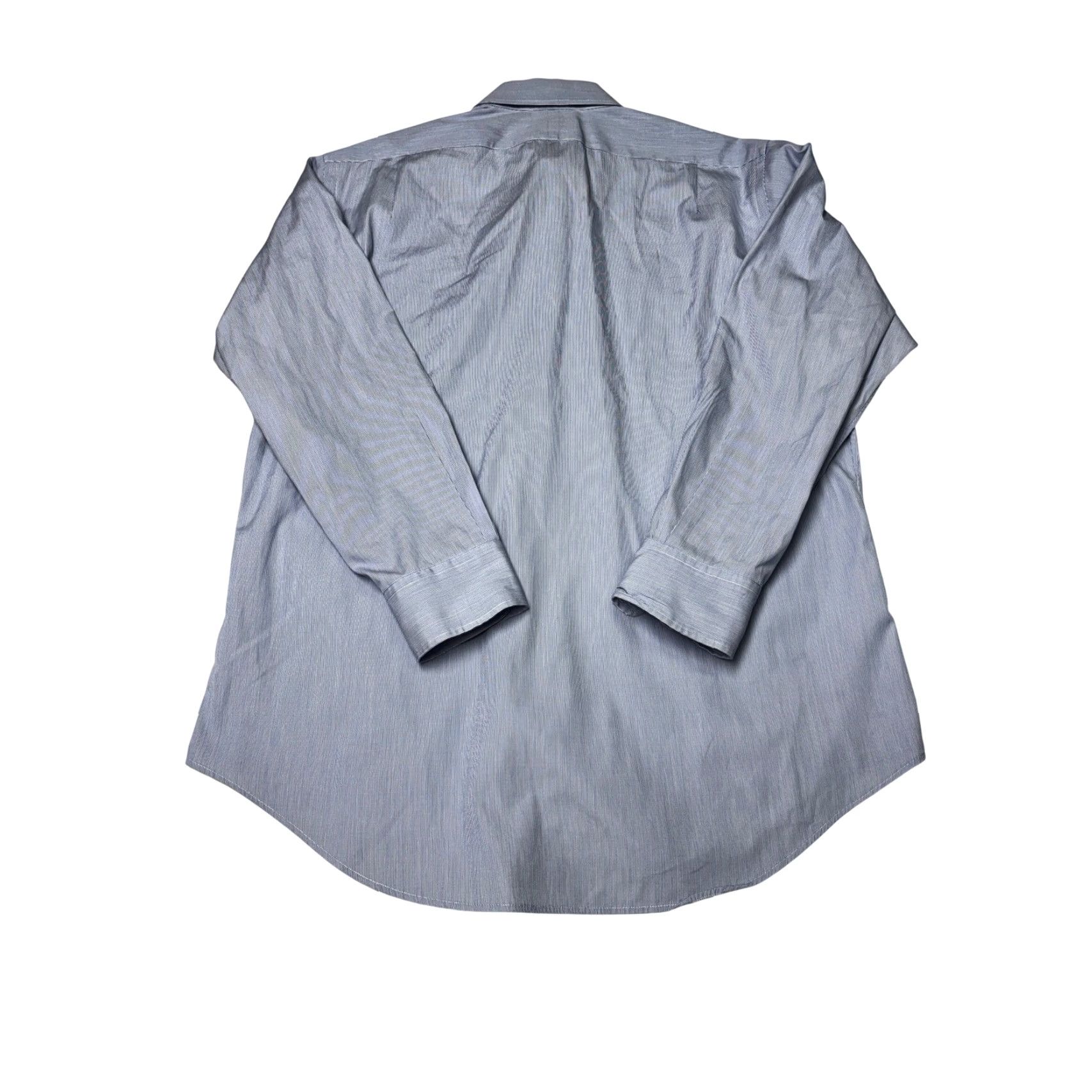 Polo Ralph Lauren Polo Ralph Lauren Dress Shirt Men 16.5 32/33 Custom Fit Pinstripe Blue Button-Up Non-Iron Long Sleeve 100% Cotton Reg Men Versatile Workwear Casual Size 46R - 6 Thumbnail