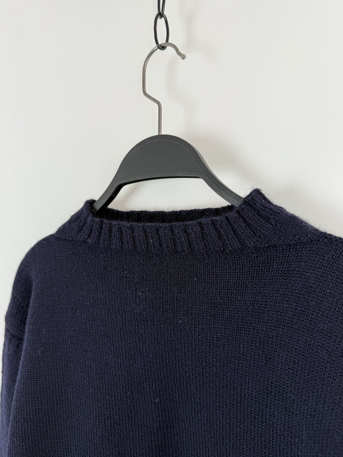 Le Tricoteur Guernsey 1980’s Vintage Jonelle DP Traditional Knit Guernsey Sweater Size L / US 10 / IT 46 - 4 Thumbnail