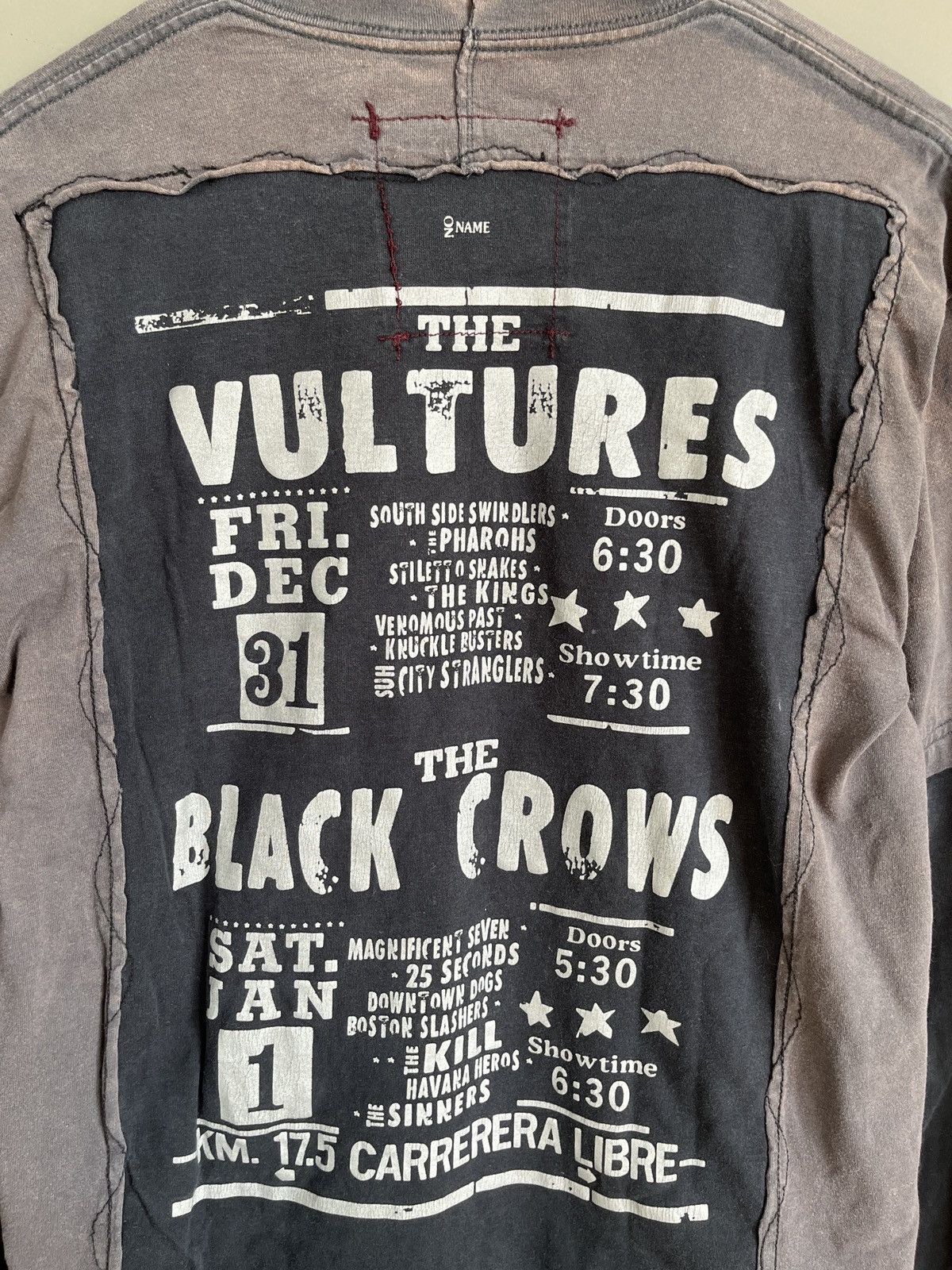 Band Tees × Vintage Punk Grunge Metal Style Japanism The Vultures Concert Banner Size US XL / EU 56 / 4 - 14 Thumbnail