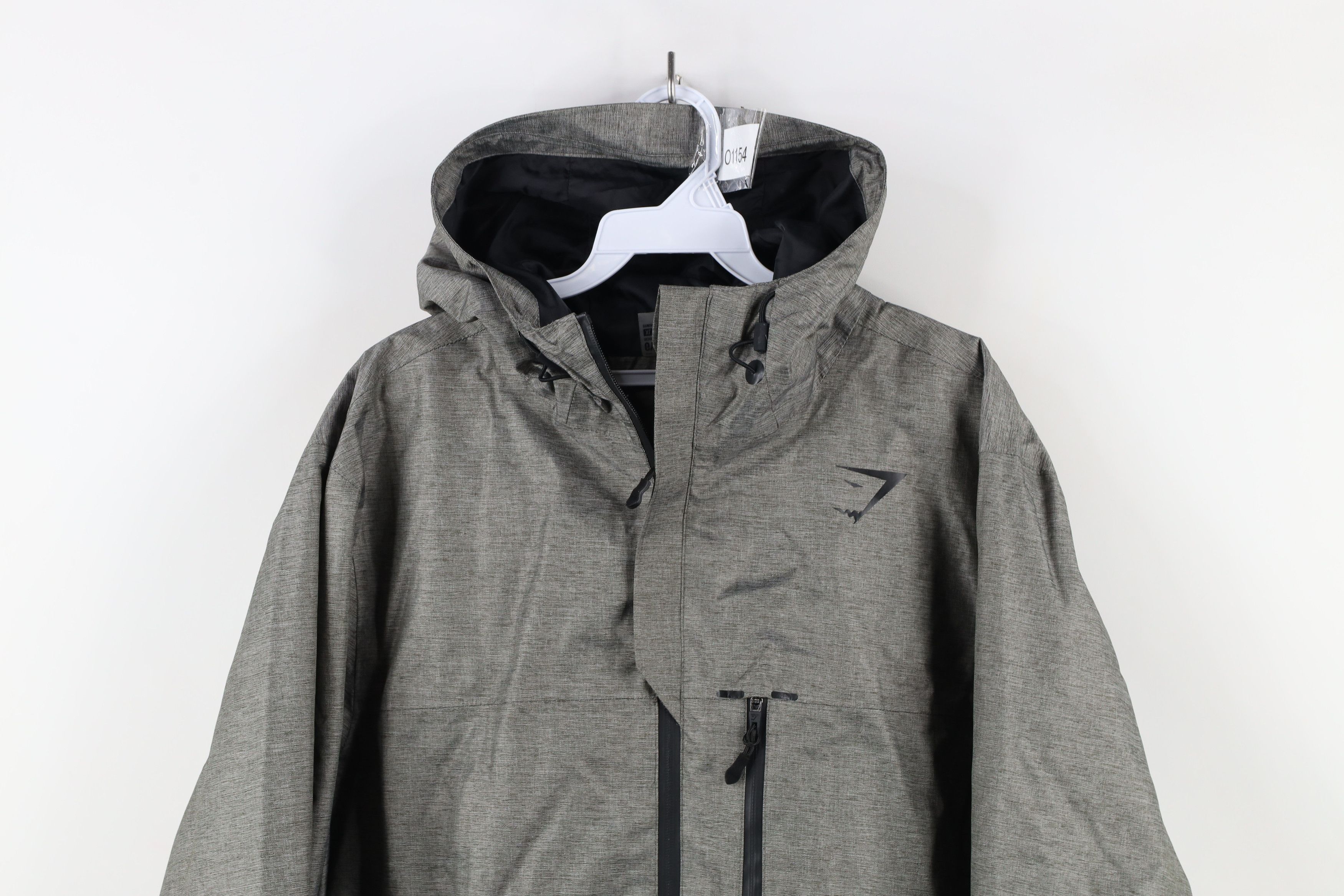 Gymshark × Vintage Gymshark Full Length Zip Parka Rain Jacket Coat Heather Gray Size XL / US 12-14 / IT 48-50 - 2 Thumbnail