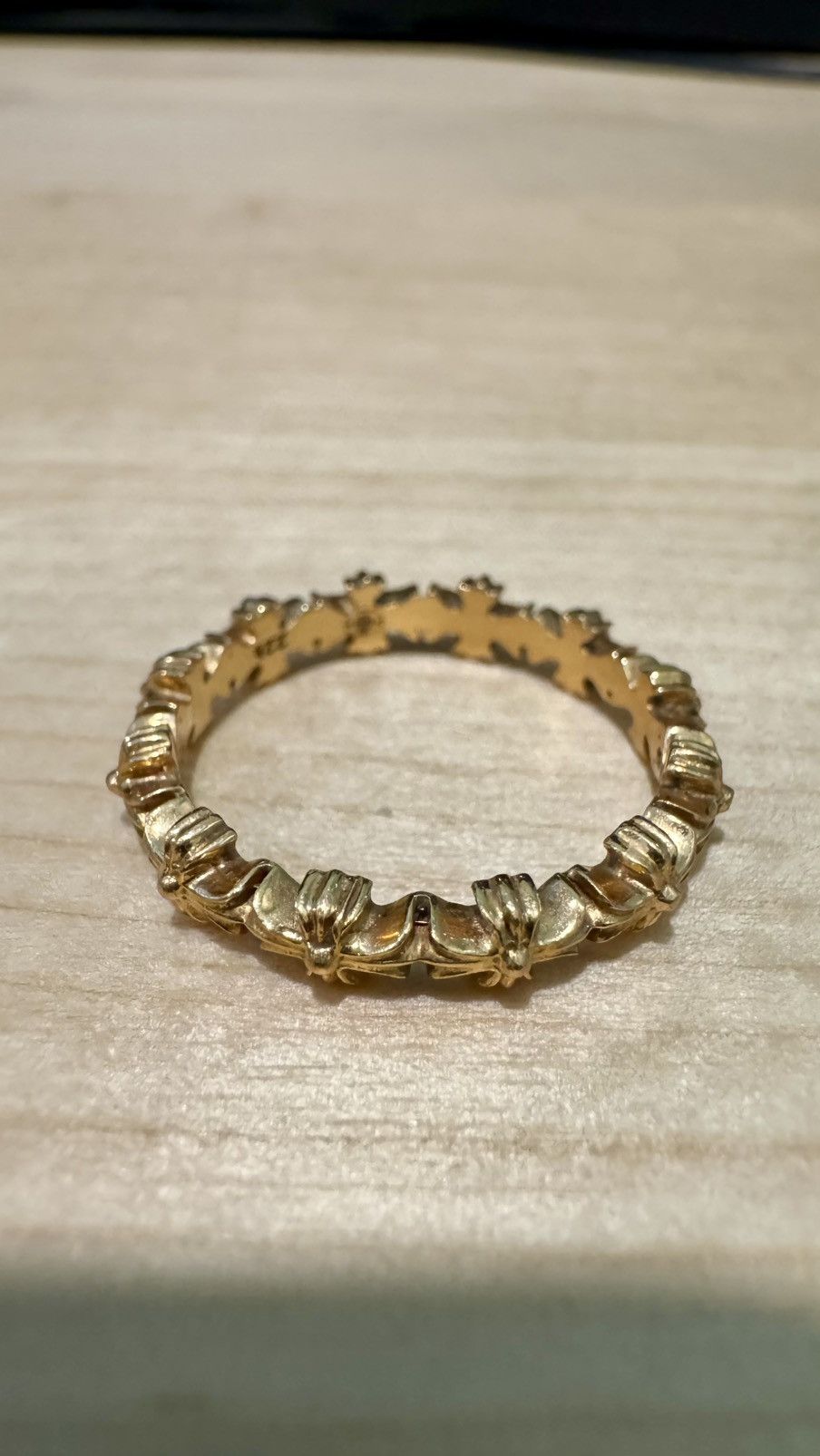 Chrome Hearts Gold Tiny E Band Ring Size 7 Size ONE SIZE - 18 Thumbnail