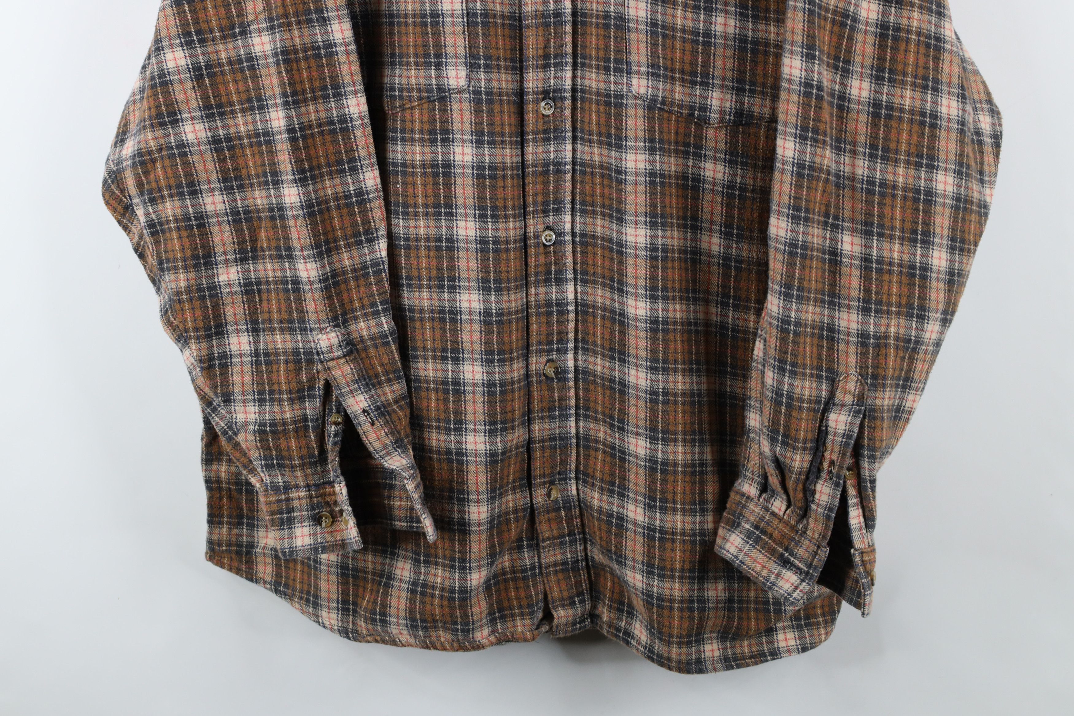 Vintage Vintage 90s Streetwear Heavyweight Flannel Button Down Shirt Size US XXL / EU 58 / 5 - 3 Thumbnail