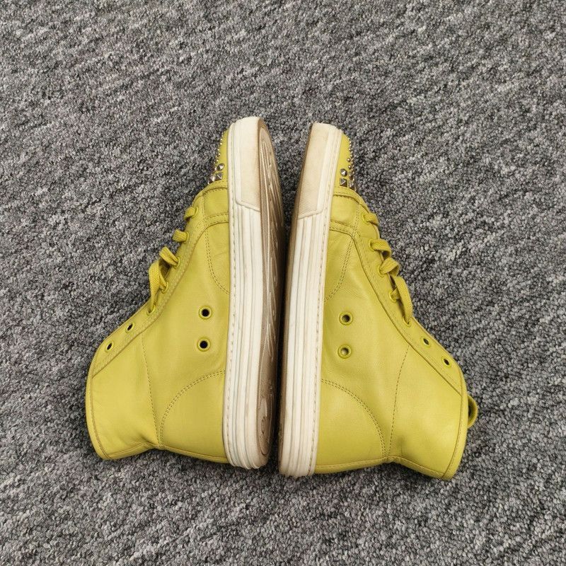 Gucci Gucci High Top Studded Sneakers in Yellow Size US 6.5 / EU 39-40 - 1 Thumbnail
