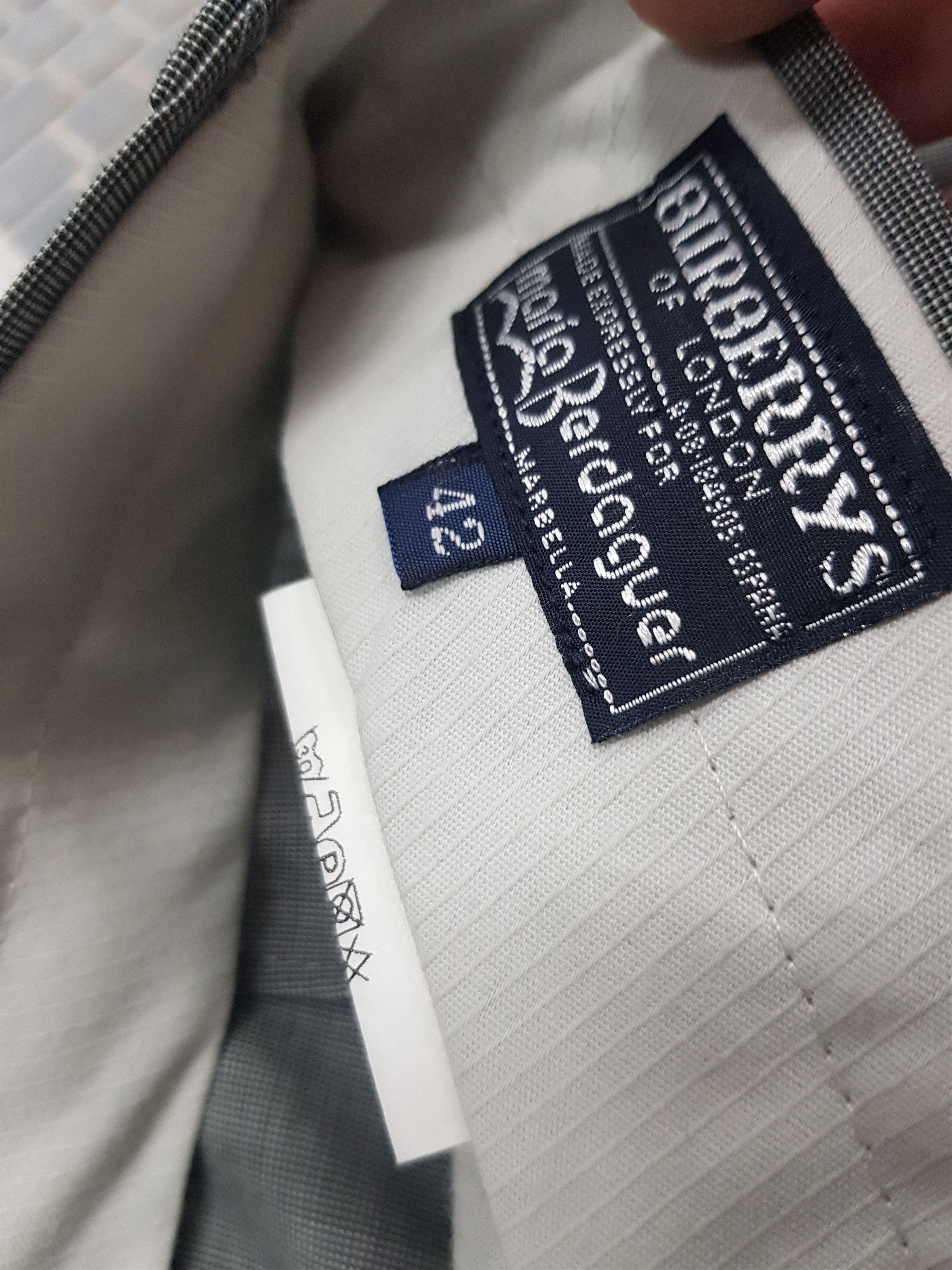 Burberry × Designer × Vintage 90s Vintage luxury Grey Wool Burberry chino trousers Size US 29 - 7 Thumbnail