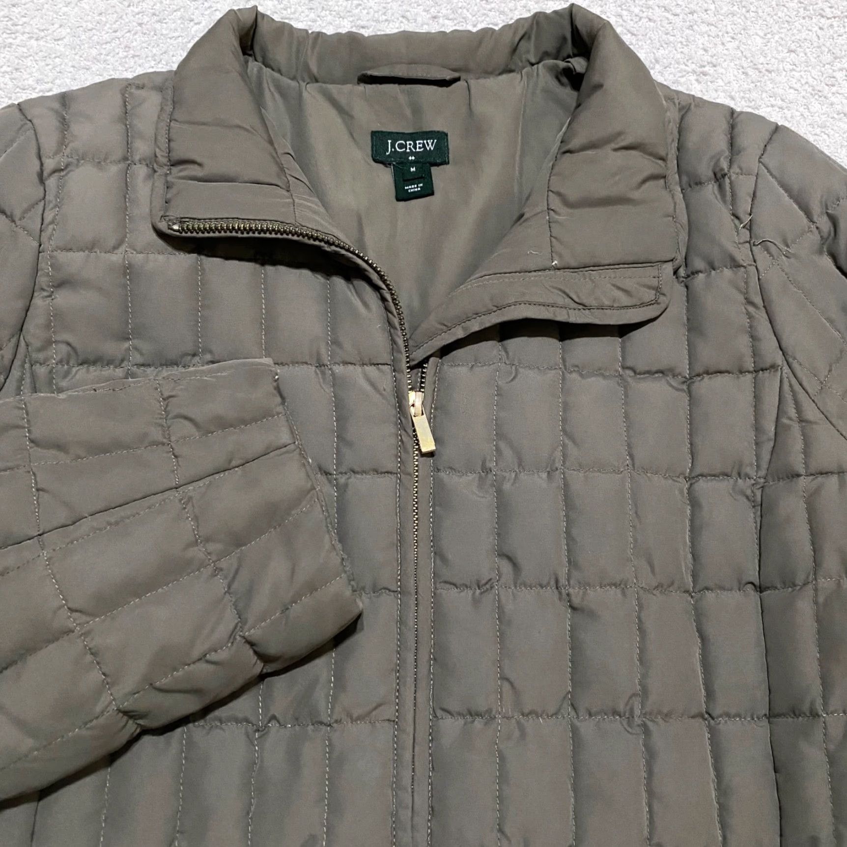 J.Crew J.CREW JACKET OLIVE GREEN QUILTED DOWN COAT XS WOMEN SHORT Size M / US 6-8 / IT 42-44 - 4 Thumbnail
