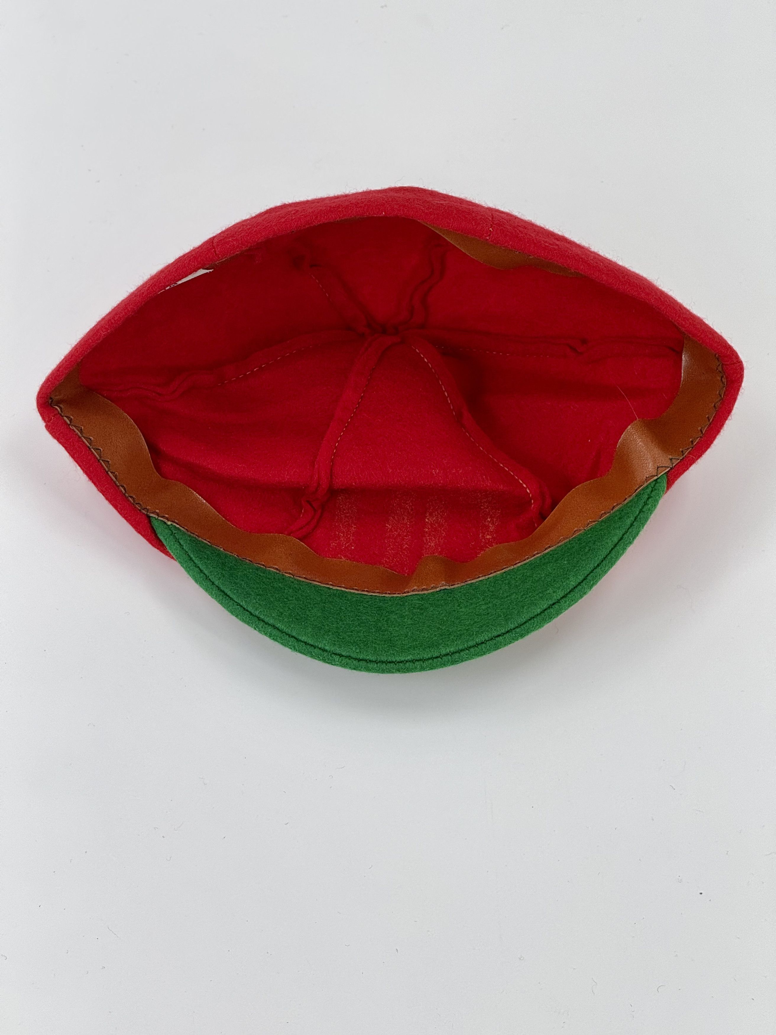 Vintage 1940s 1950s Denver University Red Wool Felt Hat 7 40s 50s Size ONE SIZE - 4 Thumbnail
