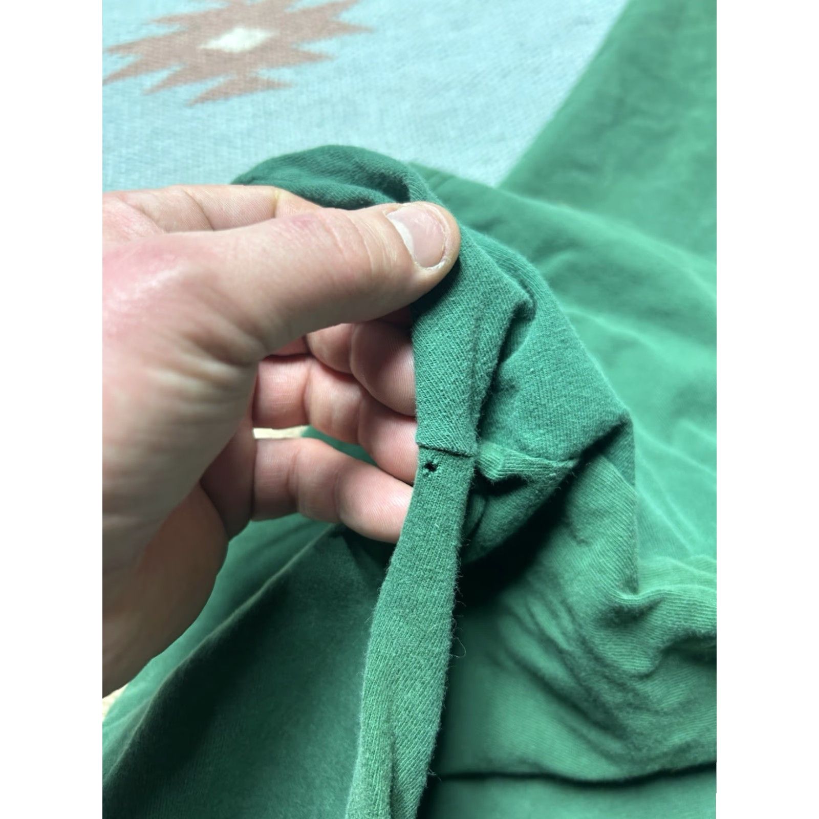 Hanes VINTAGE Hanes T-Shirt Forest Green 90s Beefy Cotton Large Men Regular Size L Womens/Mens? (Note: Gender at end per rules) Size US L / EU 52-54 / 3 - 8 Thumbnail
