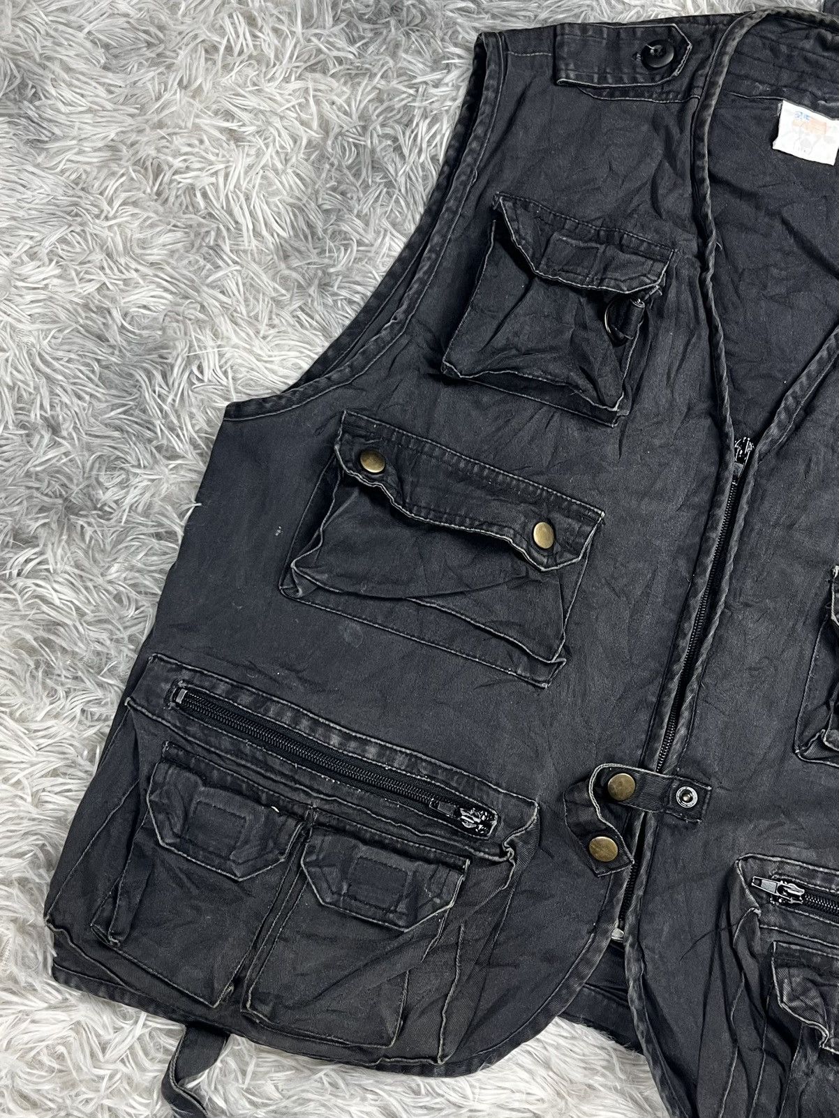 Vintage Vintage Multi-Pocket Cargo Vest jacket Size US M / EU 48-50 / 2 - 2 Thumbnail